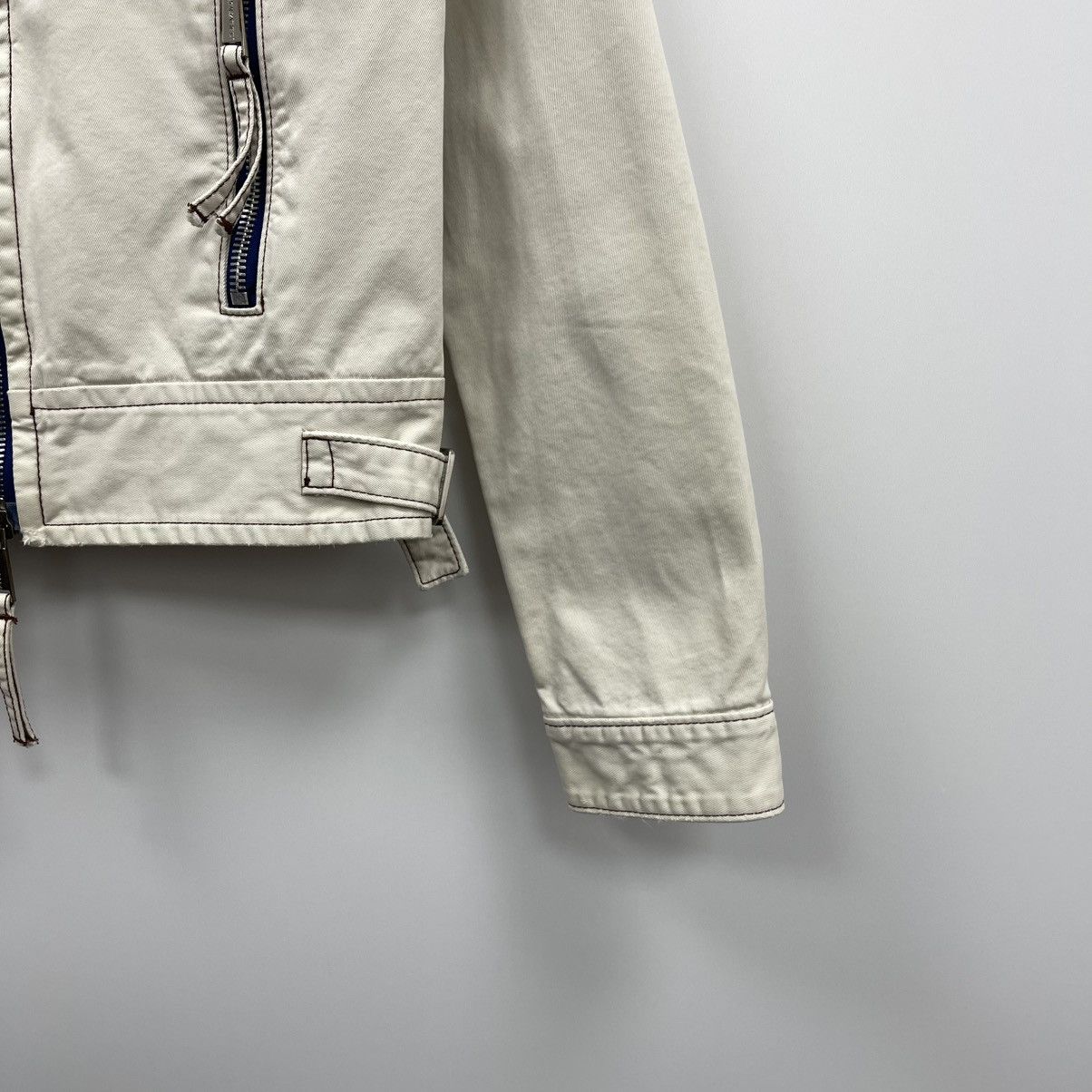 Dsquared2 Dsquared2 Distressed Vintage Cotton Jacket White Rare Size US M / EU 48-50 / 2 - 4 Thumbnail
