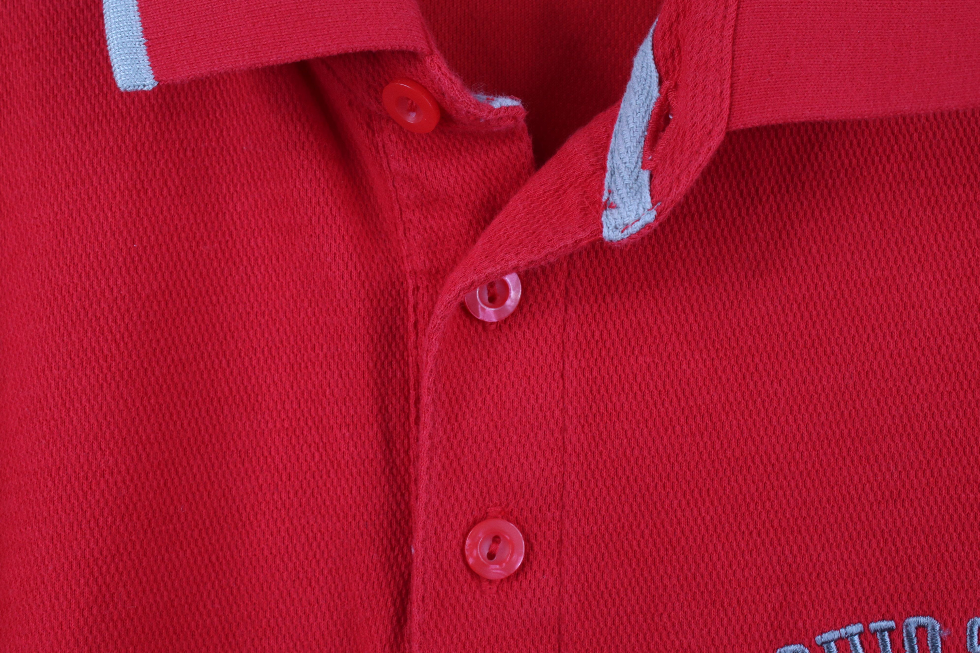 Nike Vintage Nike Knit Ohio State University Golf Polo Shirt Red Size US L / EU 52-54 / 3 - 5 Thumbnail