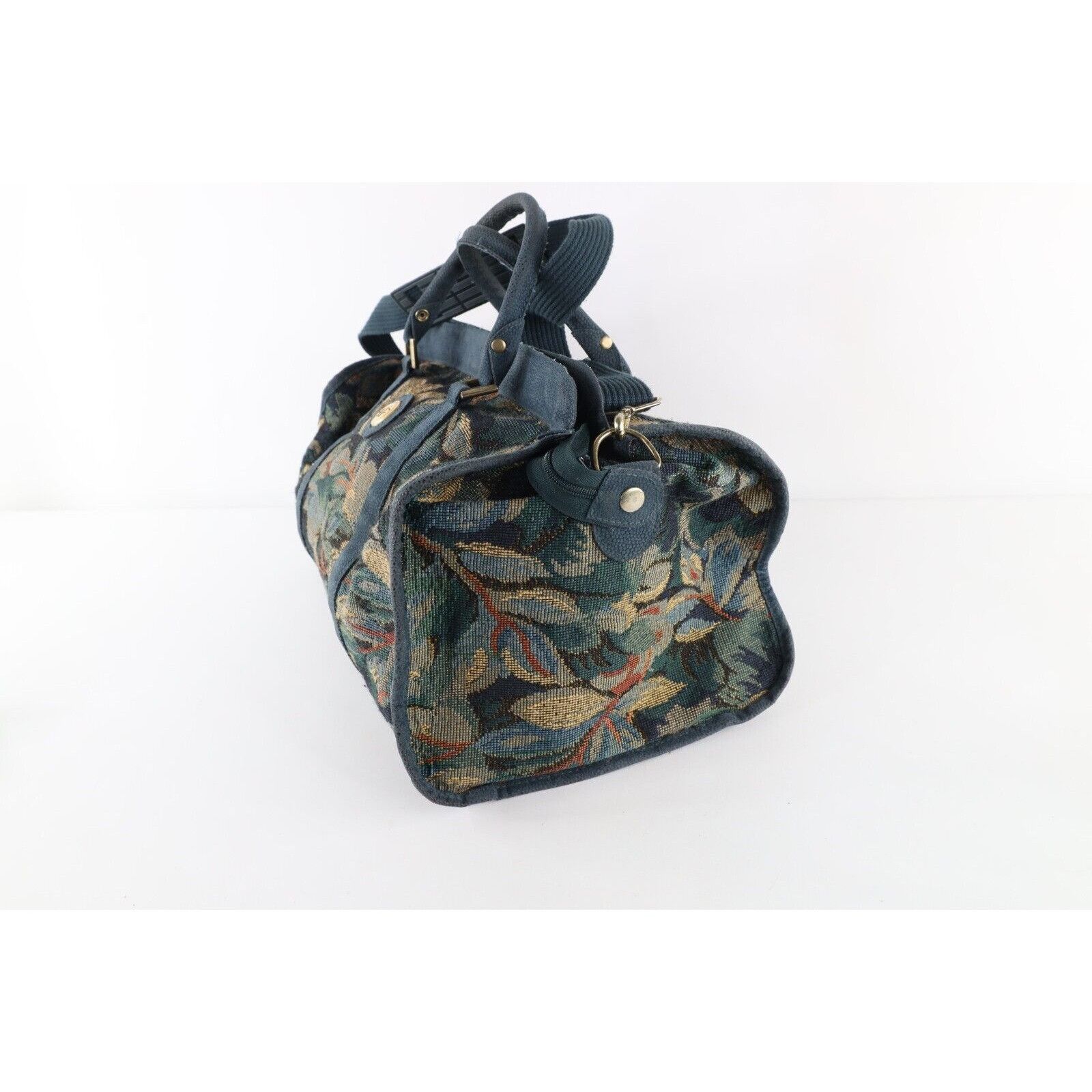 Diane von Furstenberg × Vintage Vintage 90s Diane von Furstenberg DVF Suede Trim Flower Bag Size ONE SIZE - 5 Thumbnail