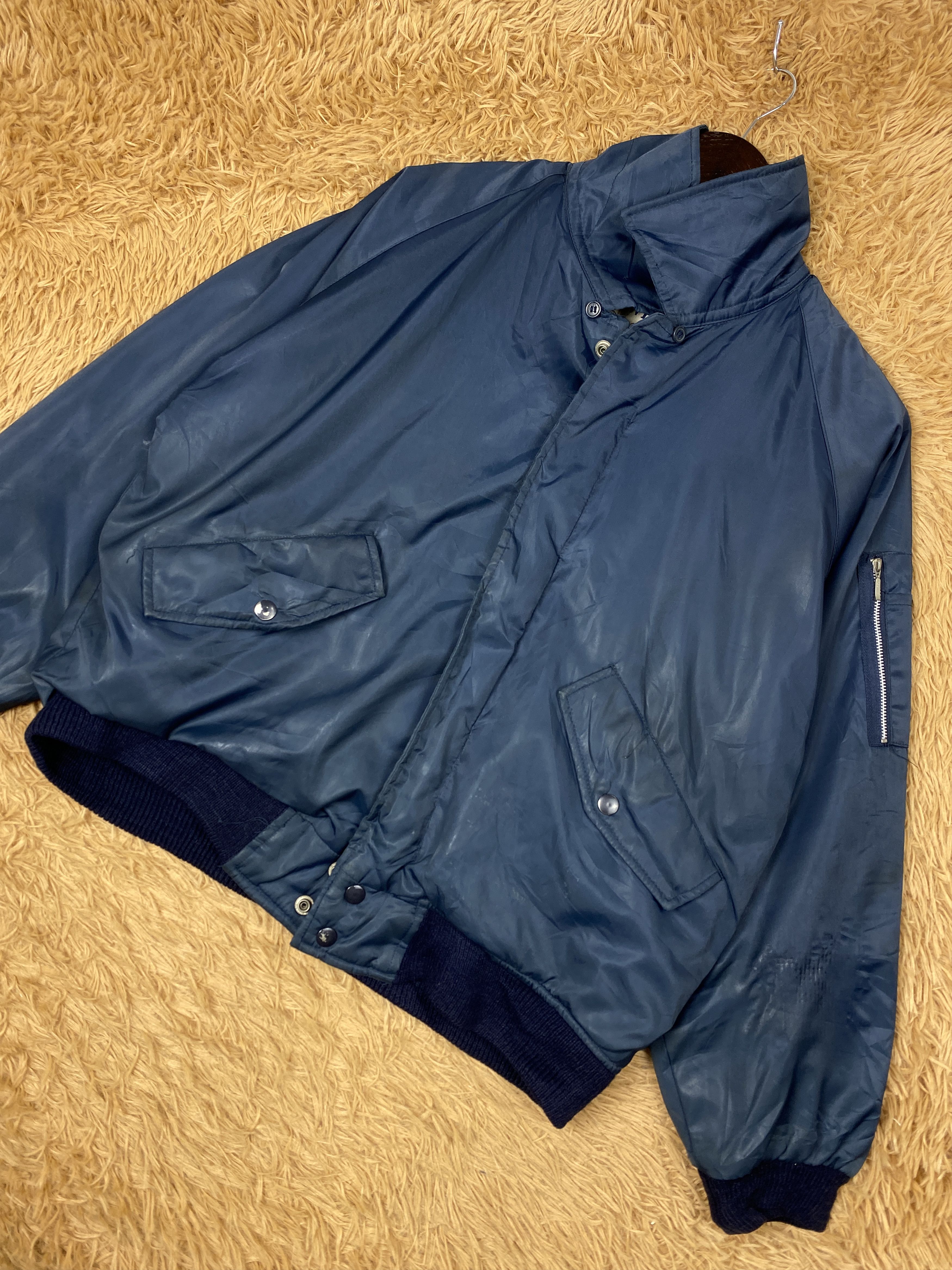 Japanese Brand Vintage Mowint Fleece Lining Bomber Jacket PJ2590 Size US L / EU 52-54 / 3 - 2 Thumbnail