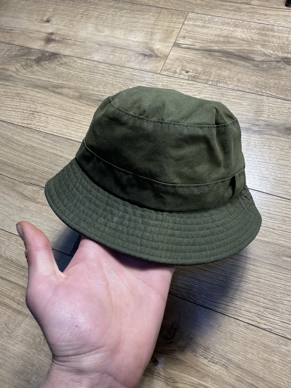 Barbour Vintage Barbour Wax Hat Bucket Olive Green Size S Tartan Size ONE SIZE - 1 Thumbnail