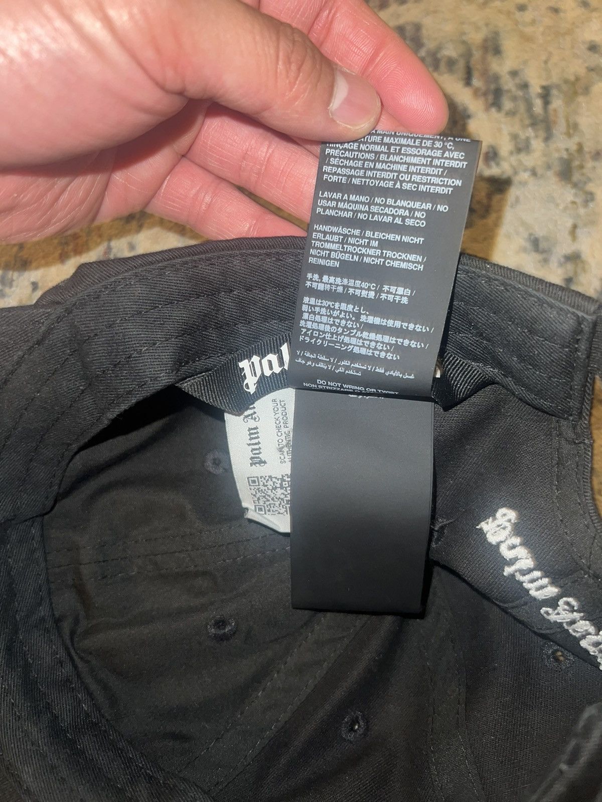 Palm Angels Black Palm Angeles Cap Sz OS Size ONE SIZE - 4 Thumbnail