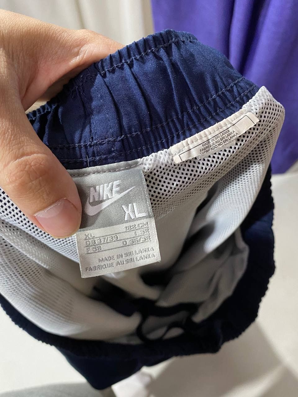 Nike Nike Track Pants Vintage Navy Nylon Y2K Parachute Size US 36 / EU 52 - 12 Thumbnail