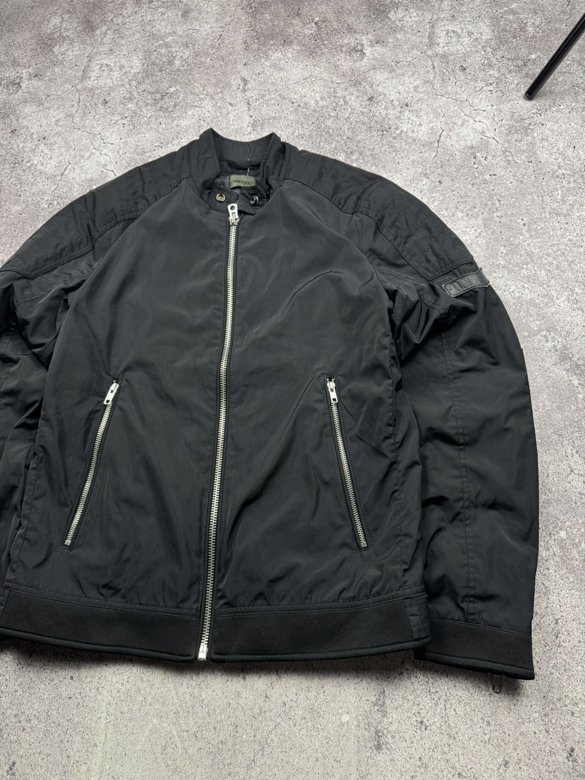 Diesel 🔥Avant Garde Rick Owen’s style ! Diesel Biker Bomber Jacket🔥 Size US M / EU 48-50 / 2 - 2 Thumbnail