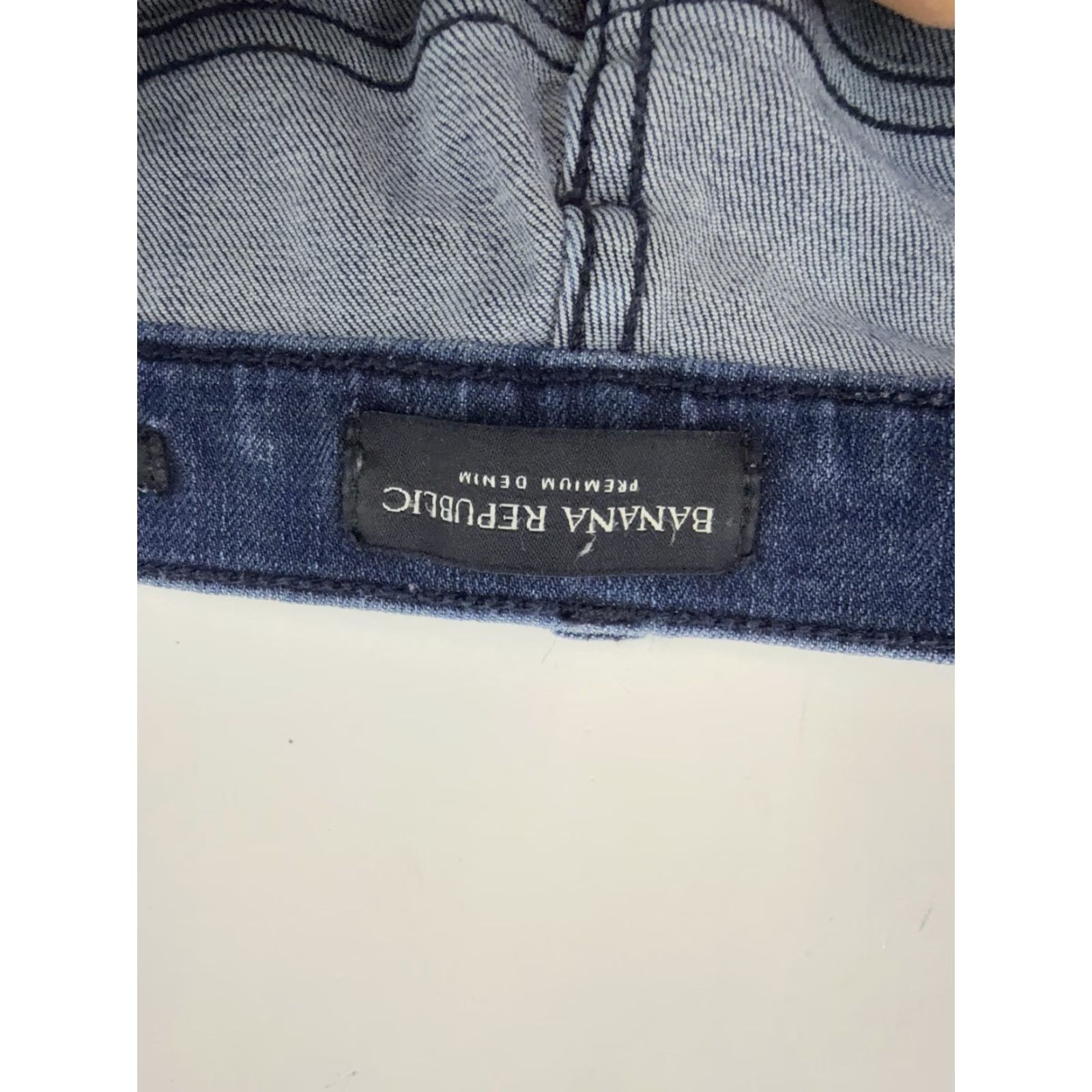 Banana Republic Banana Republic Jeans Womens 33 Blue Skinny Slim Fit Premium Denim Dark Wash Size 24" / US 00 / IT 34 - 6 Thumbnail