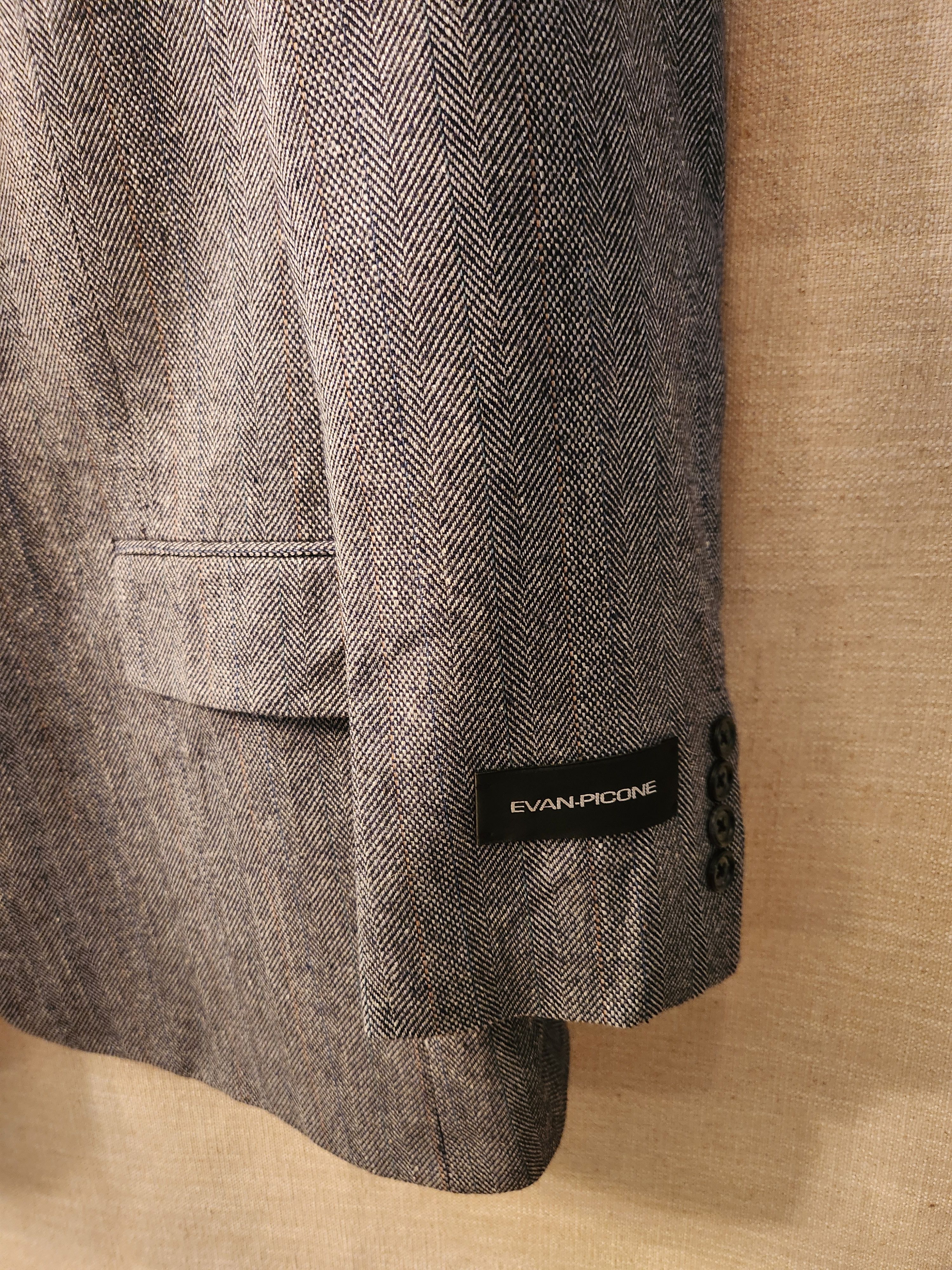 Vintage New Gray and Black Herringbone Blazer