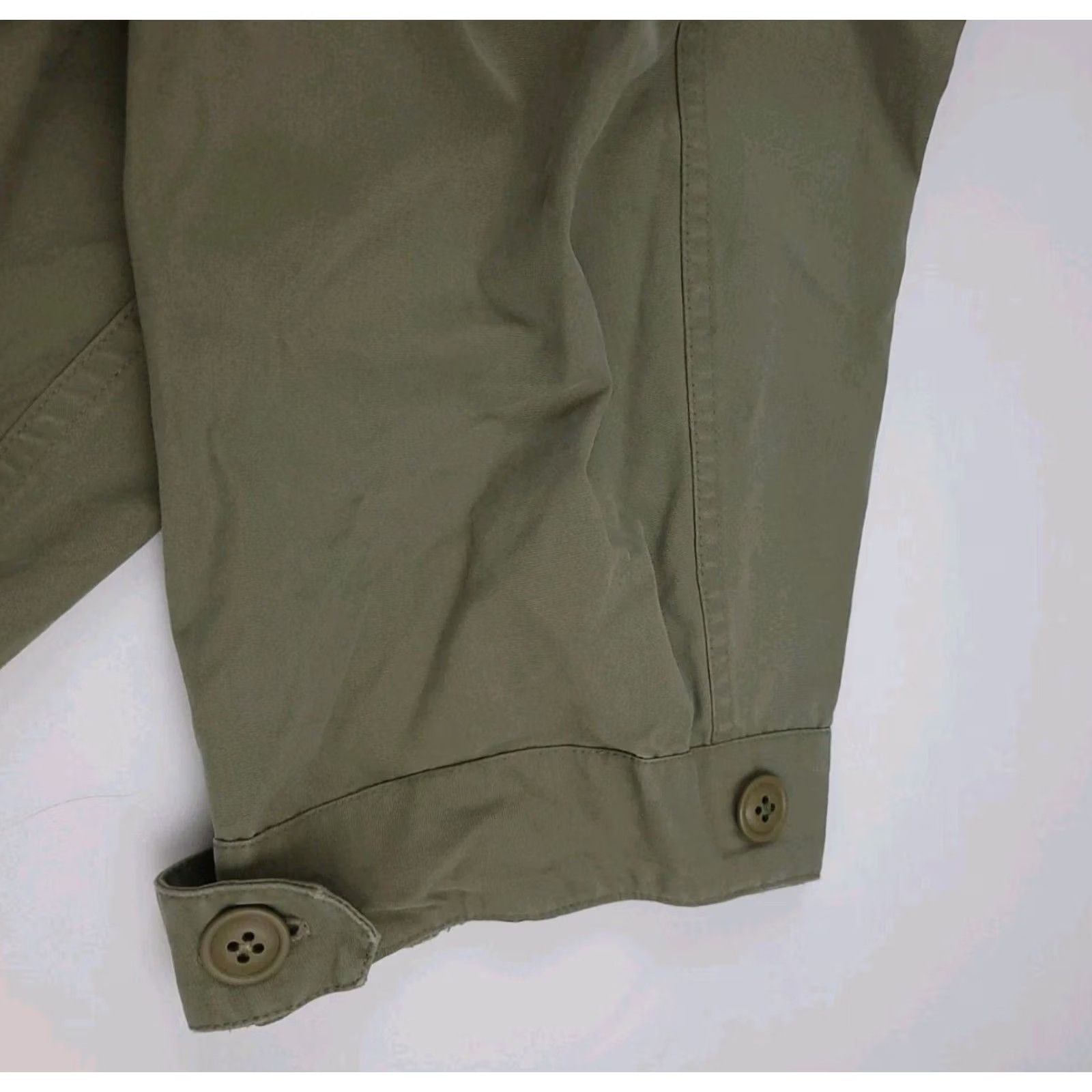 Vintage VINTAGE Polo Sport Ralph Lauren USA Flag Parka Jacket Military Army Wool? No Cotton Beige Mens L Parka Weathered -100% authentic Size US L / EU 52-54 / 3 - 7 Thumbnail