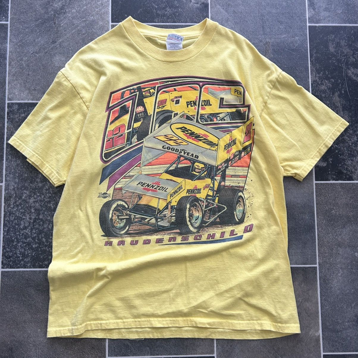 NASCAR Vintage 90s Motorsport Racing Driver Tee Size US XL / EU 56 / 4 - 2 Thumbnail