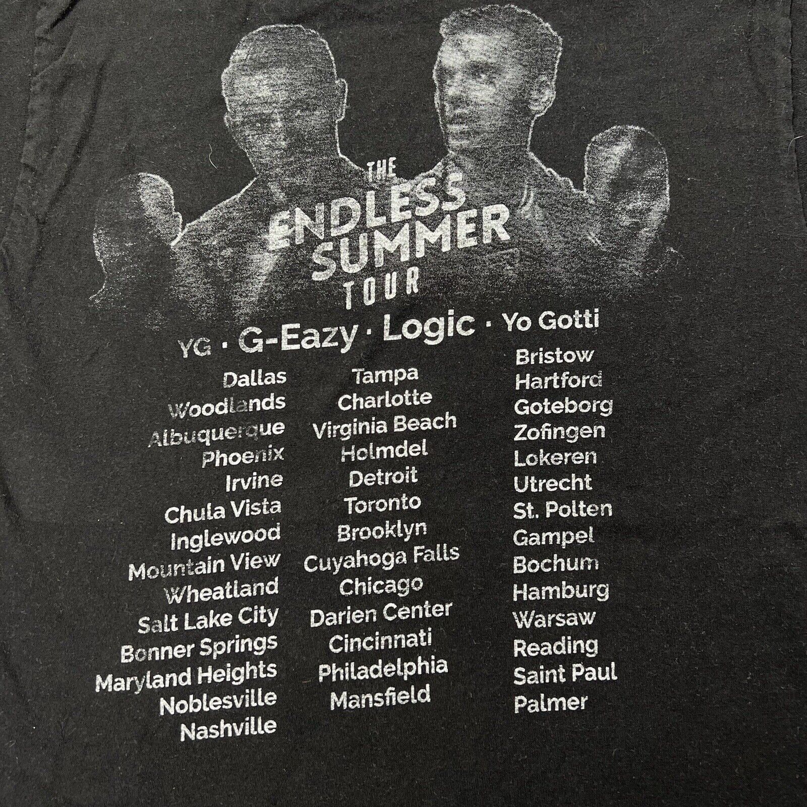 Hanes The Endless Summer Tour 2016 Rap T-Shirt G-Eazy YG Logic Size US S / EU 44-46 / 1 - 6 Thumbnail