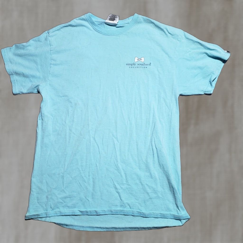 Vintage Simply Southern Shirt Blue Teal "Live What You Love" Graphic Tee Womens M Medium Size M / US 6-8 / IT 42-44 - 1 Thumbnail