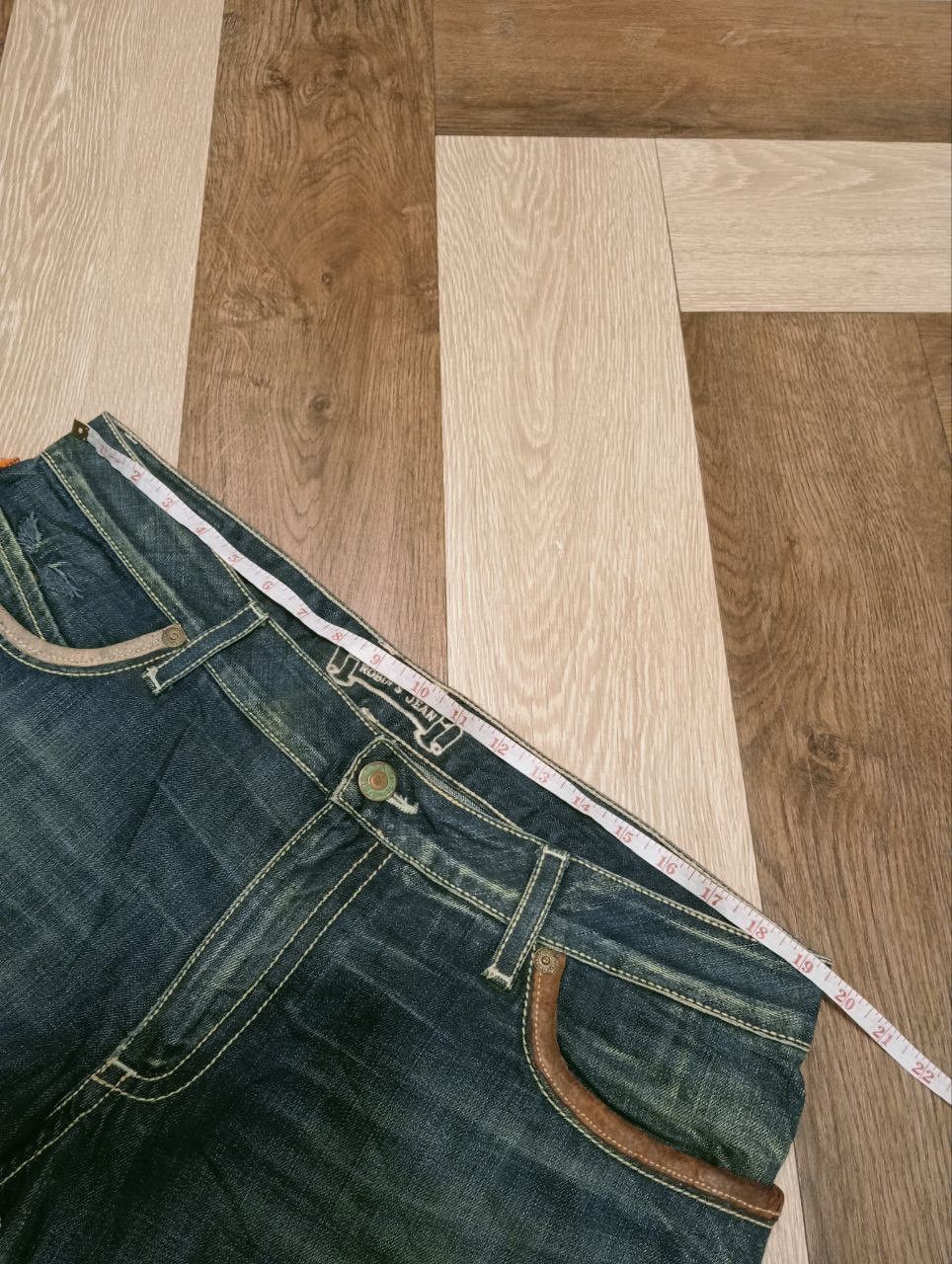 Robins Jeans VINTAGE ROBIN'S JEAN LEATHER POCKET CROPPED PANTS Size US 38 / EU 54 - 13 Thumbnail