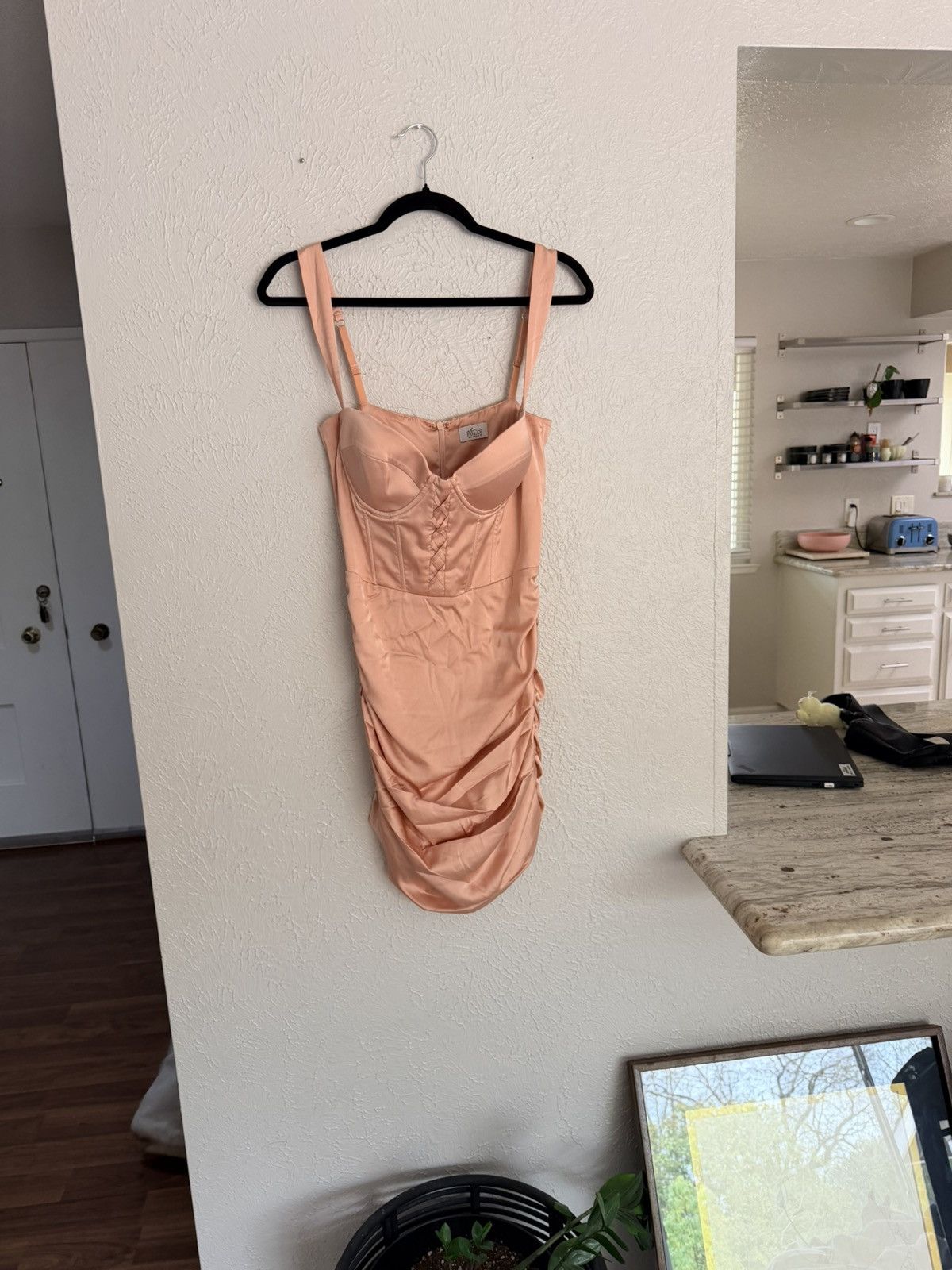 Other Oh Polly baby pink satin sweetheart corset mini dress 10 Size L / US 10 / IT 46 - 3 Thumbnail