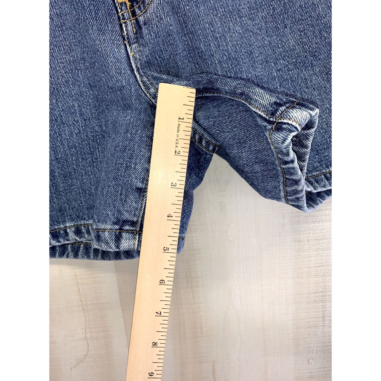 Tommy Hilfiger VINTAGE Tommy Hilfiger Denim Shorts Patch Large Logo Womens Size 1-7574 Blue 1990s Size 25" / US 0 / IT 36 - 5 Thumbnail