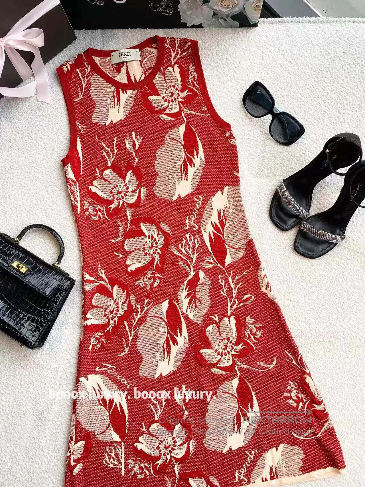 Fendi Fendi 24SS floral sleeveless dress| Size XS / US 0-2 / IT 36-38 - 1 Thumbnail