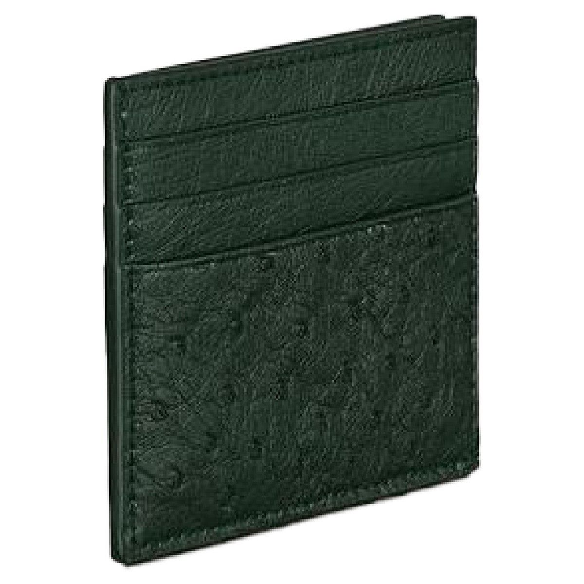 Bottega Veneta o1n1vont1124 Size: OS / Leather Card Holder in Dark Green Size ONE SIZE - 3 Thumbnail