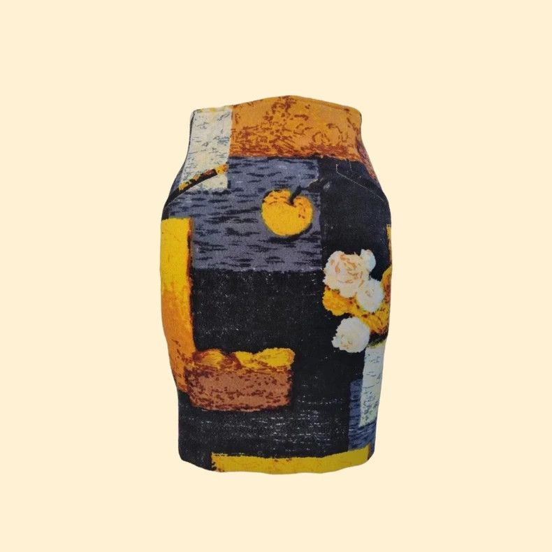 KENZO Impressionist still life skirt