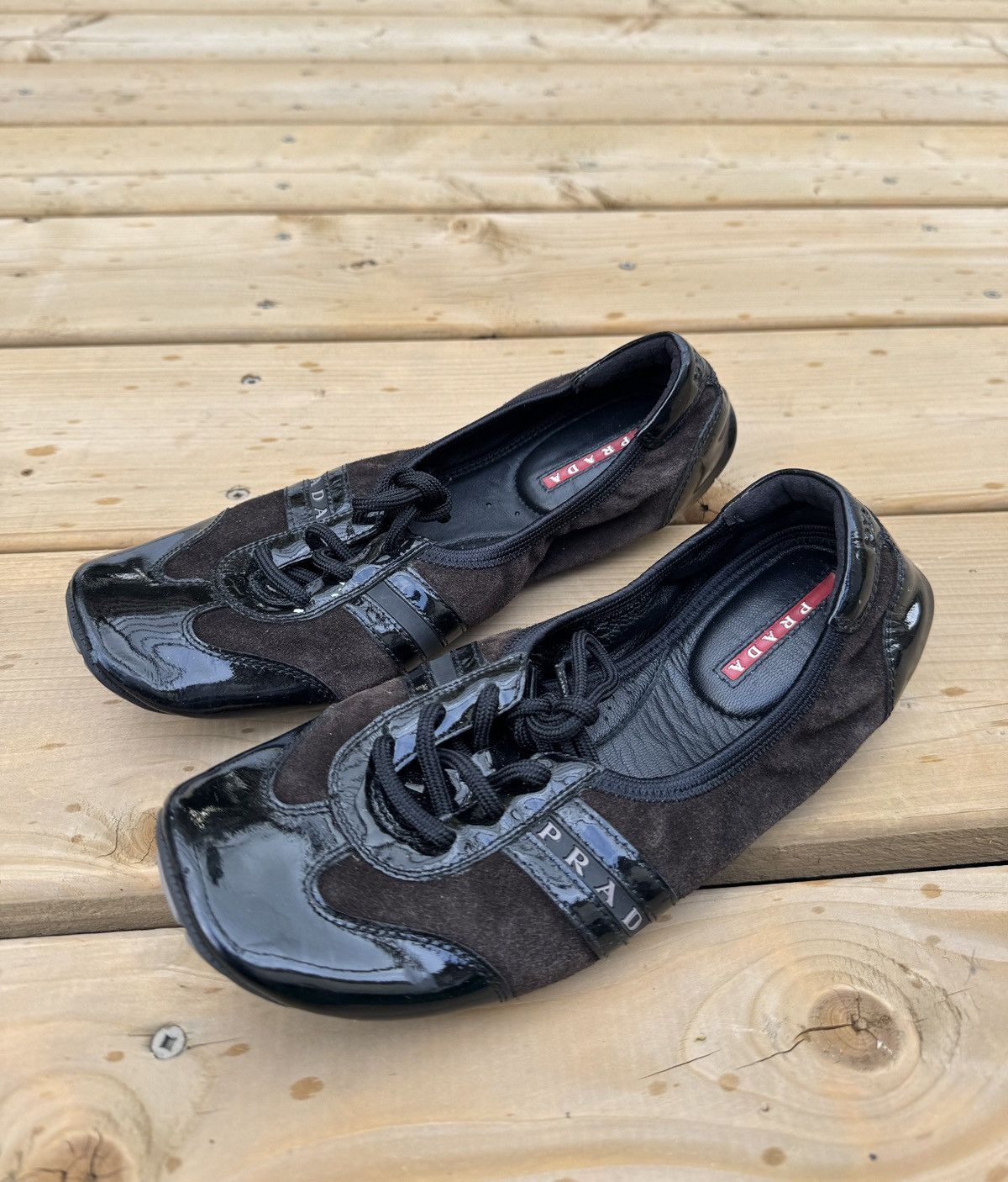 Prada Prada Vintage Ballet Lace-up Flats Size 37 Extremely Rare Size US 7 / IT 37 - 1 Thumbnail