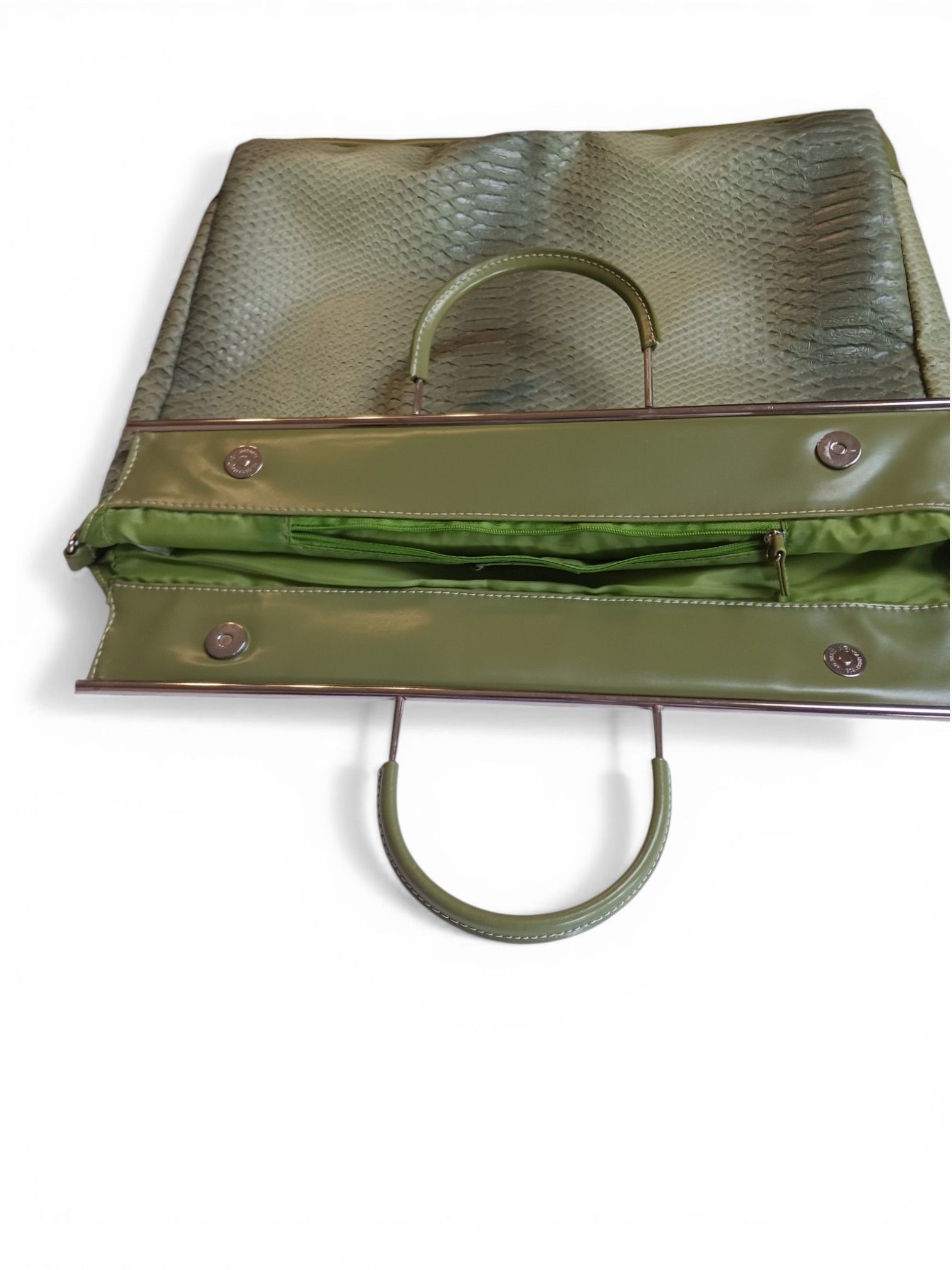 Mario Valentino Mario Valentino Green Embossed Tote Bag Size ONE SIZE - 8 Thumbnail