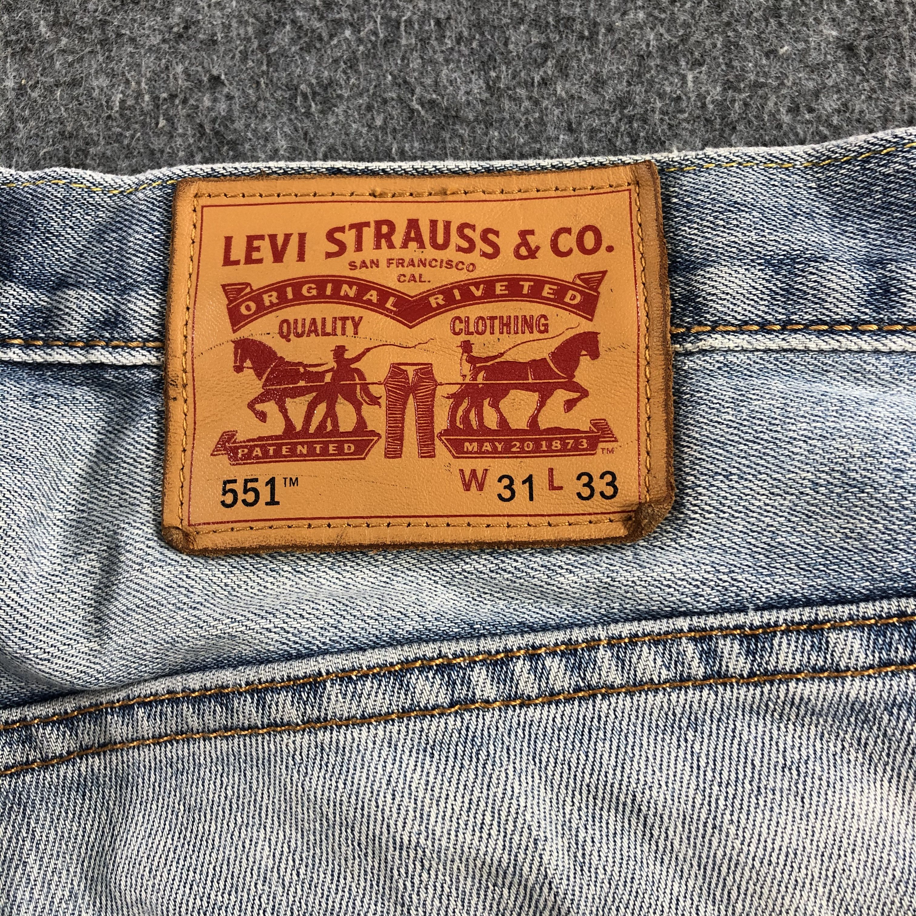 Levi's Vintage Light Wash Levis 551 Jeans-J1883 Size US 32 / EU 48 - 5 Thumbnail