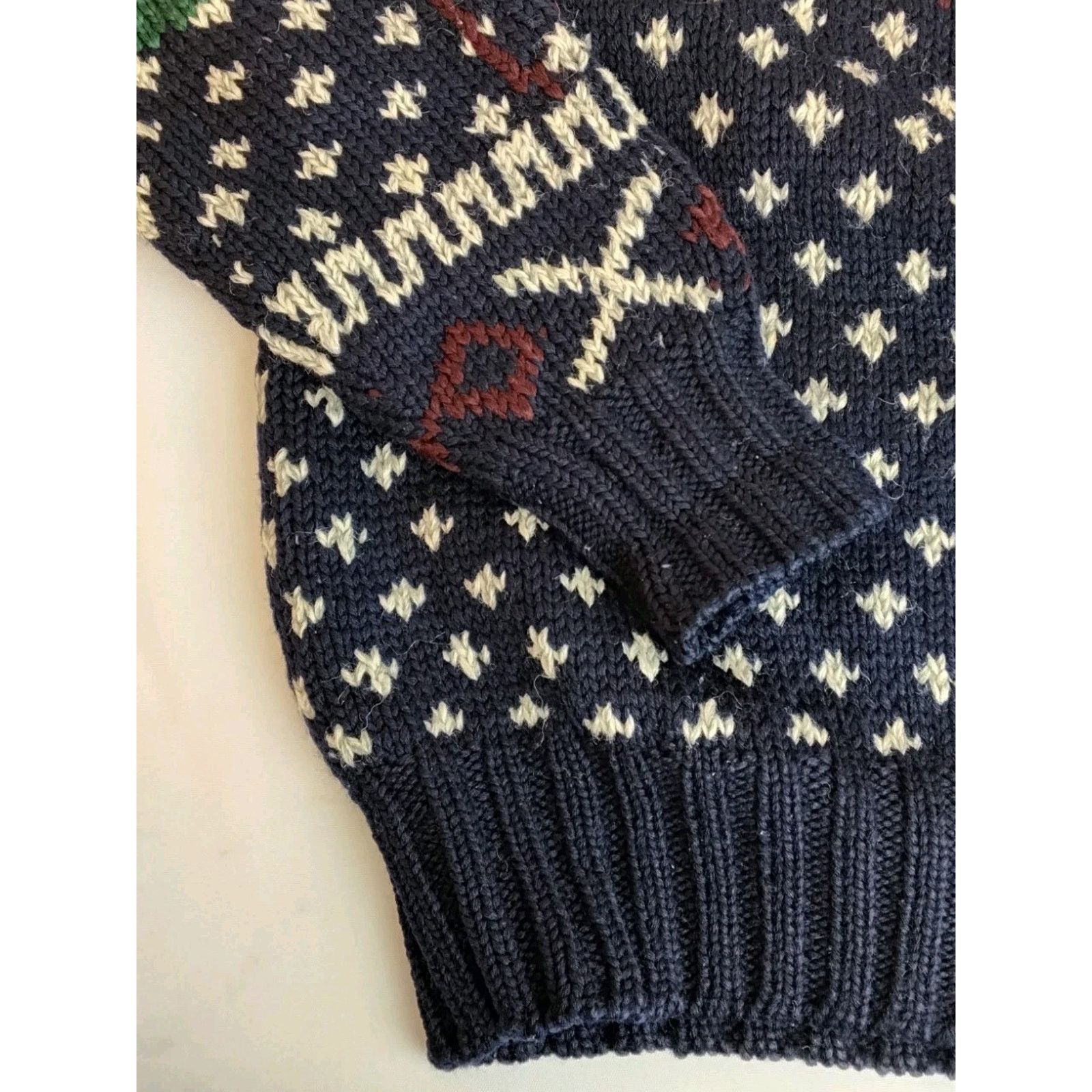 Lauren Ralph Lauren Ralph Lauren Handknit Sweater Women's S 90's Wool Blue Label Size S / US 4 / IT 40 - 9 Thumbnail