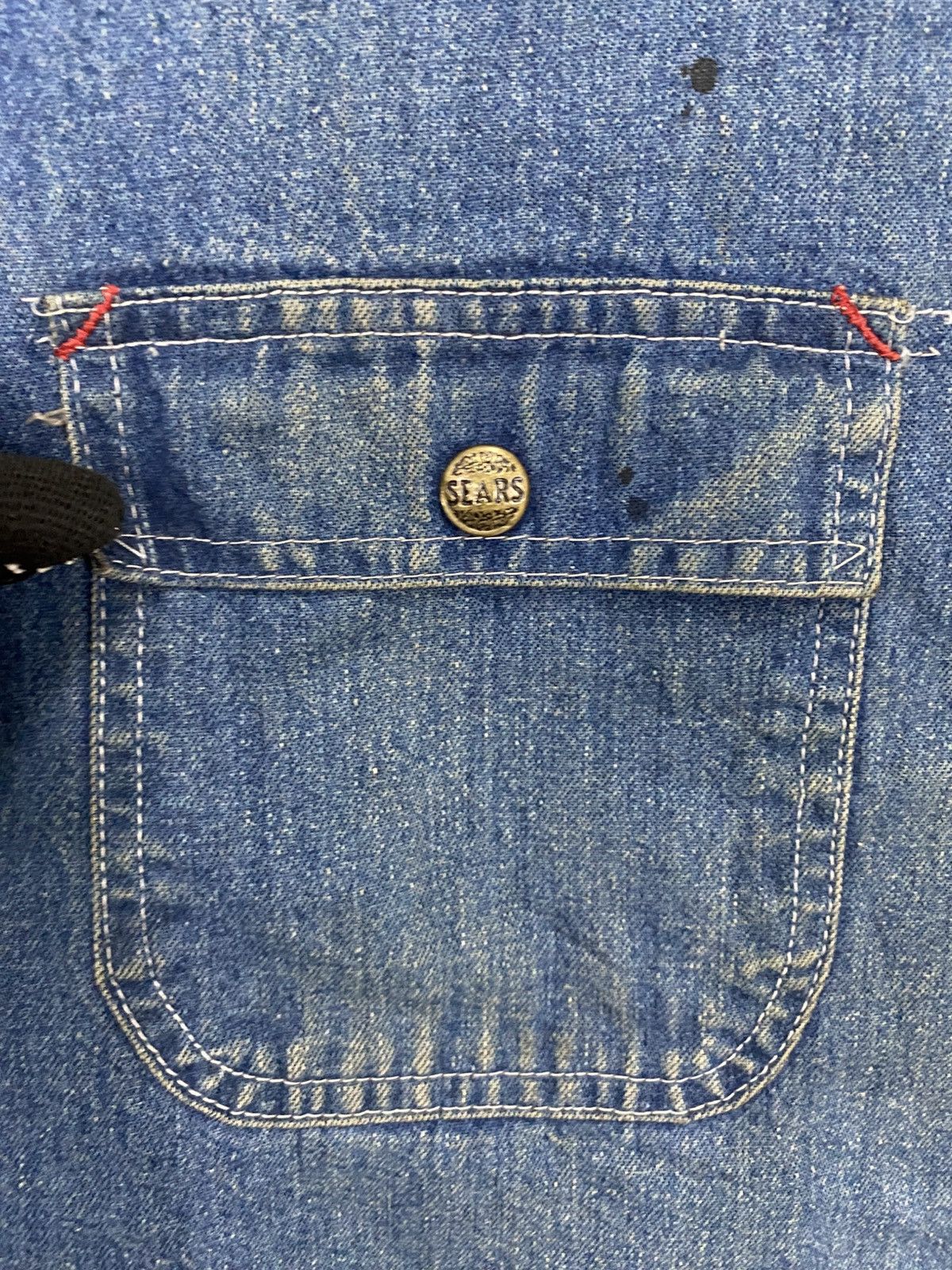 Sears × Vintage Vintage sears blanket lined denim chore jacket distressed Size US XL / EU 56 / 4 - 17 Thumbnail