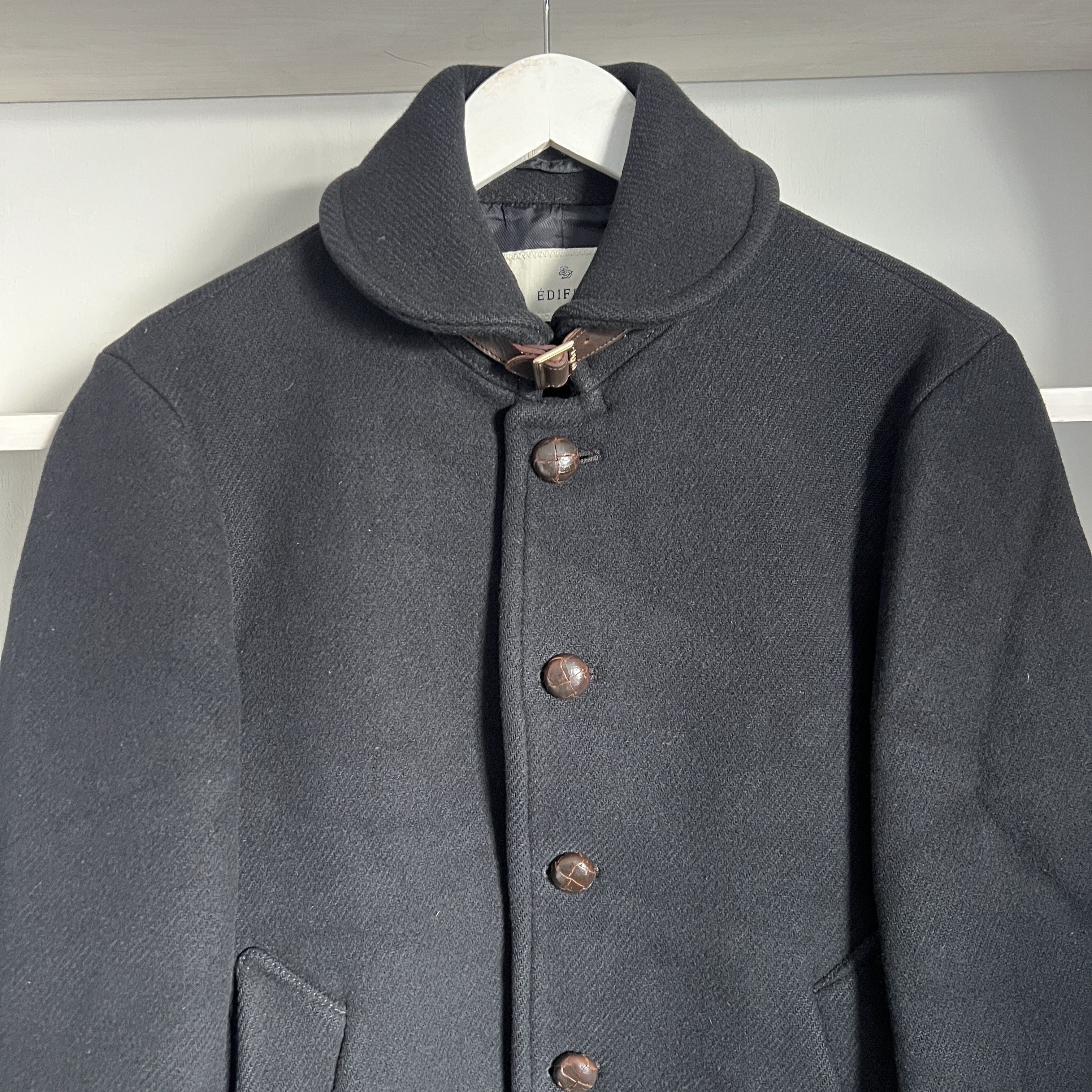 Edifice Japan × Japanese Brand RARE Men's EDIFICE Wool Casual Button Coat Size 46 Size US S / EU 44-46 / 1 - 6 Thumbnail