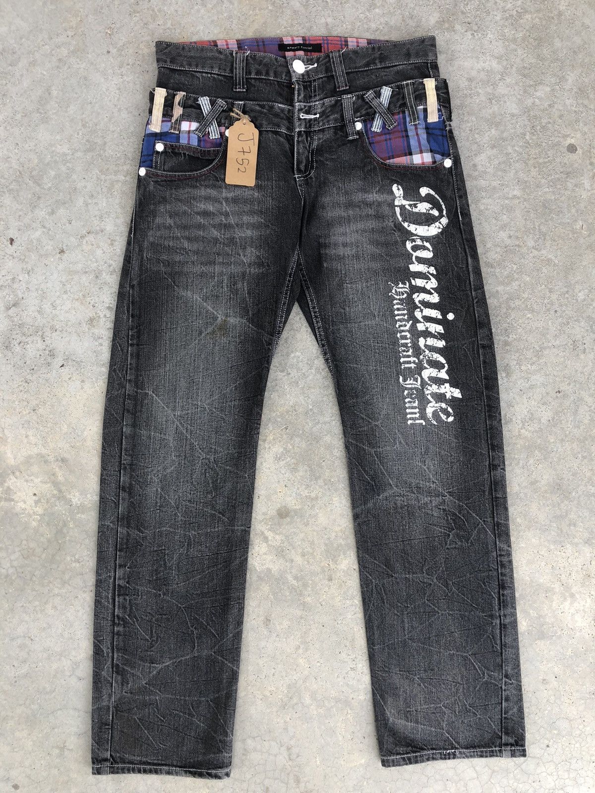 Hysteric Glamour Japanese Memory Special Double Waist Distressed Jeans Size US 33 - 1 Thumbnail