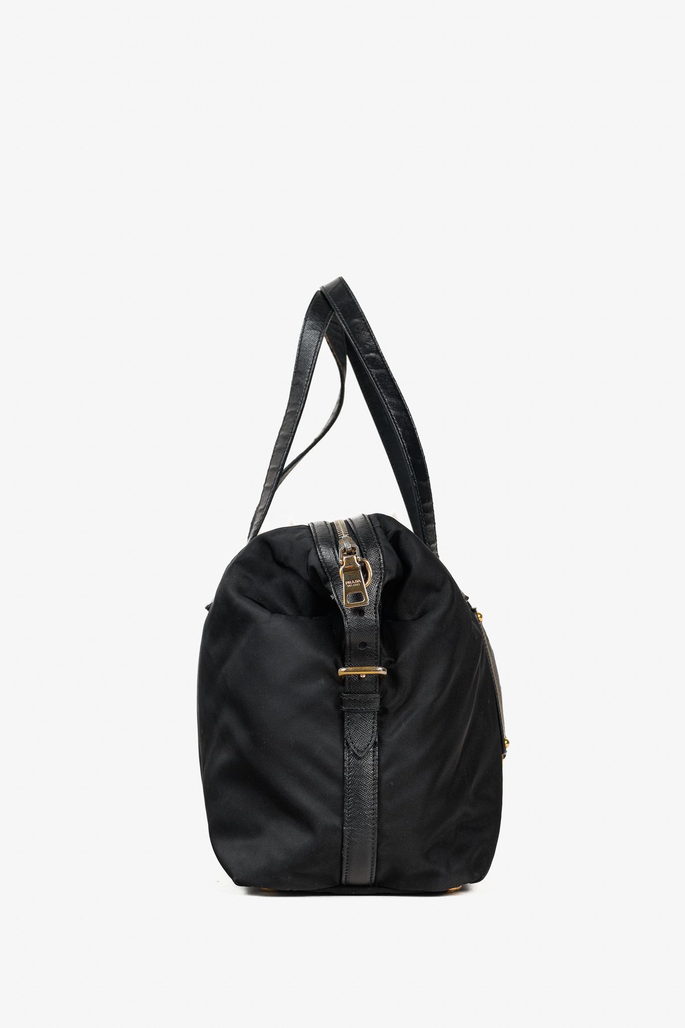 Prada Prada Vintage Tessuto Nylon Saffiano Stencil Logo Bag Size ONE SIZE - 3 Thumbnail