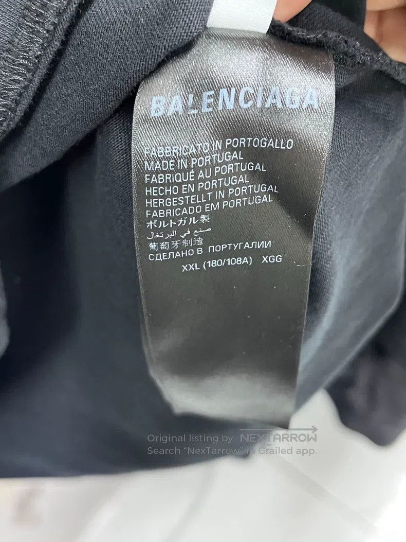 Balenciaga Balenciaga Reversed Print Letter Short Sleeve Size US XXL / EU 58 / 5 - 5 Thumbnail