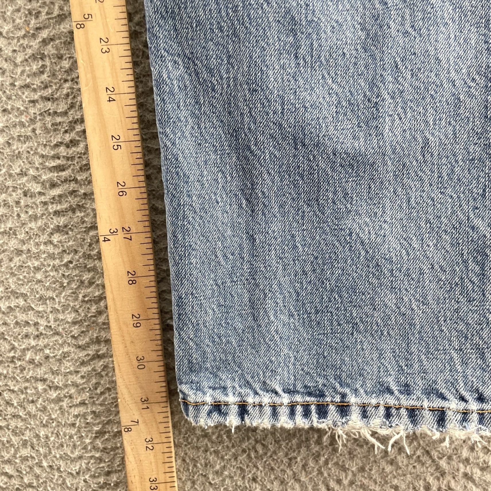Lucky Brand VINTAGE Lucky Brand Jeans 32x31 Dungaree Slim USA Denim 90's Streetwear Jeans Mens Blue Slim 32 in 5-Pocket Design USA Cowboy Western Workwear Size US 33 - 3 Thumbnail