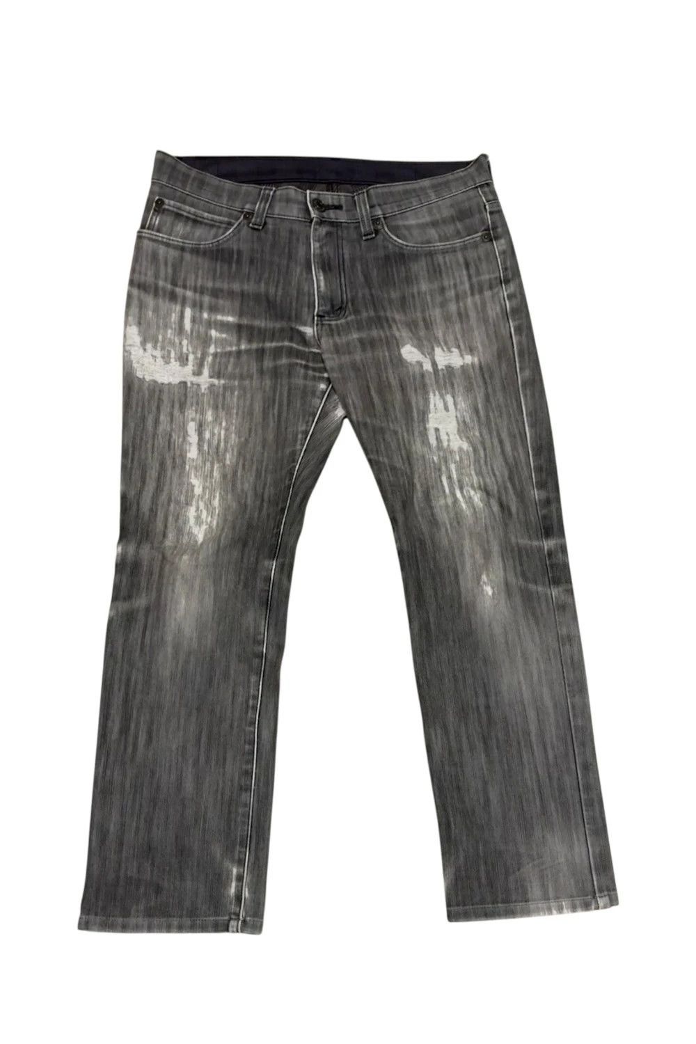 Japanese brand Edwin grey marble wash denim jeans