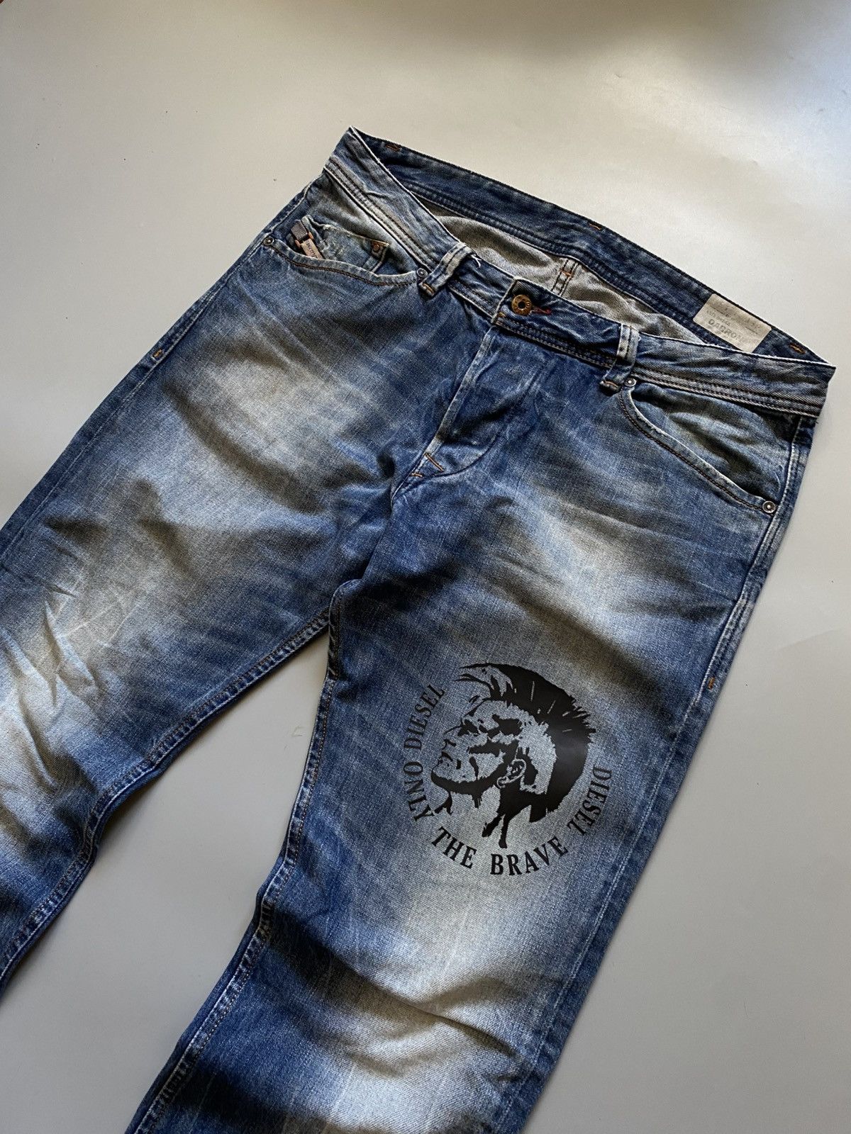Diesel DIESEL vintage denim jeans pants exclusive print Size US 33 - 2 Thumbnail