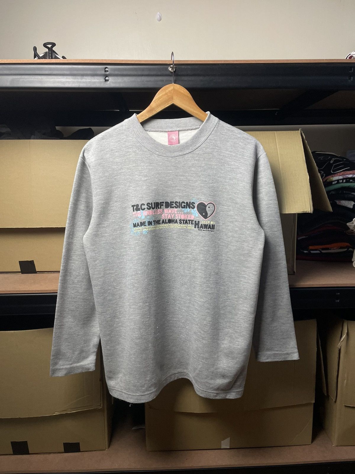 Other T&C Surf Designs vintage-style grey heather sweatshirt Size L / US 10 / IT 46 - 1 Thumbnail