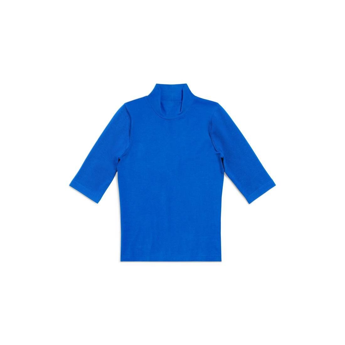 Balenciaga o1w1db10425 B Sports Icon Long Sleeve Turtleneck T-Shirt Size US XS / EU 42 / 0 - 1 Thumbnail