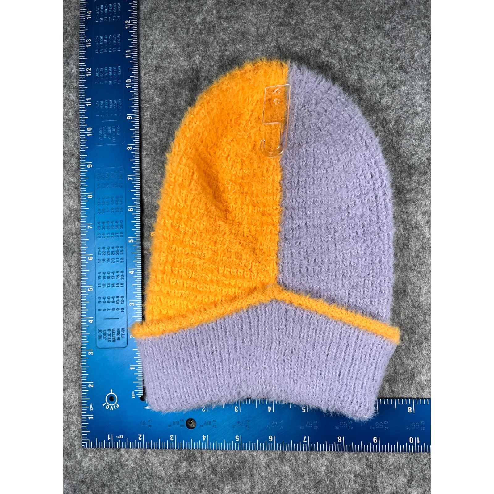 Vintage Wild Fable Beanie Women One Size Yellow Purple Knit Polyester Nylon Blend NEW Size ONE SIZE - 3 Thumbnail