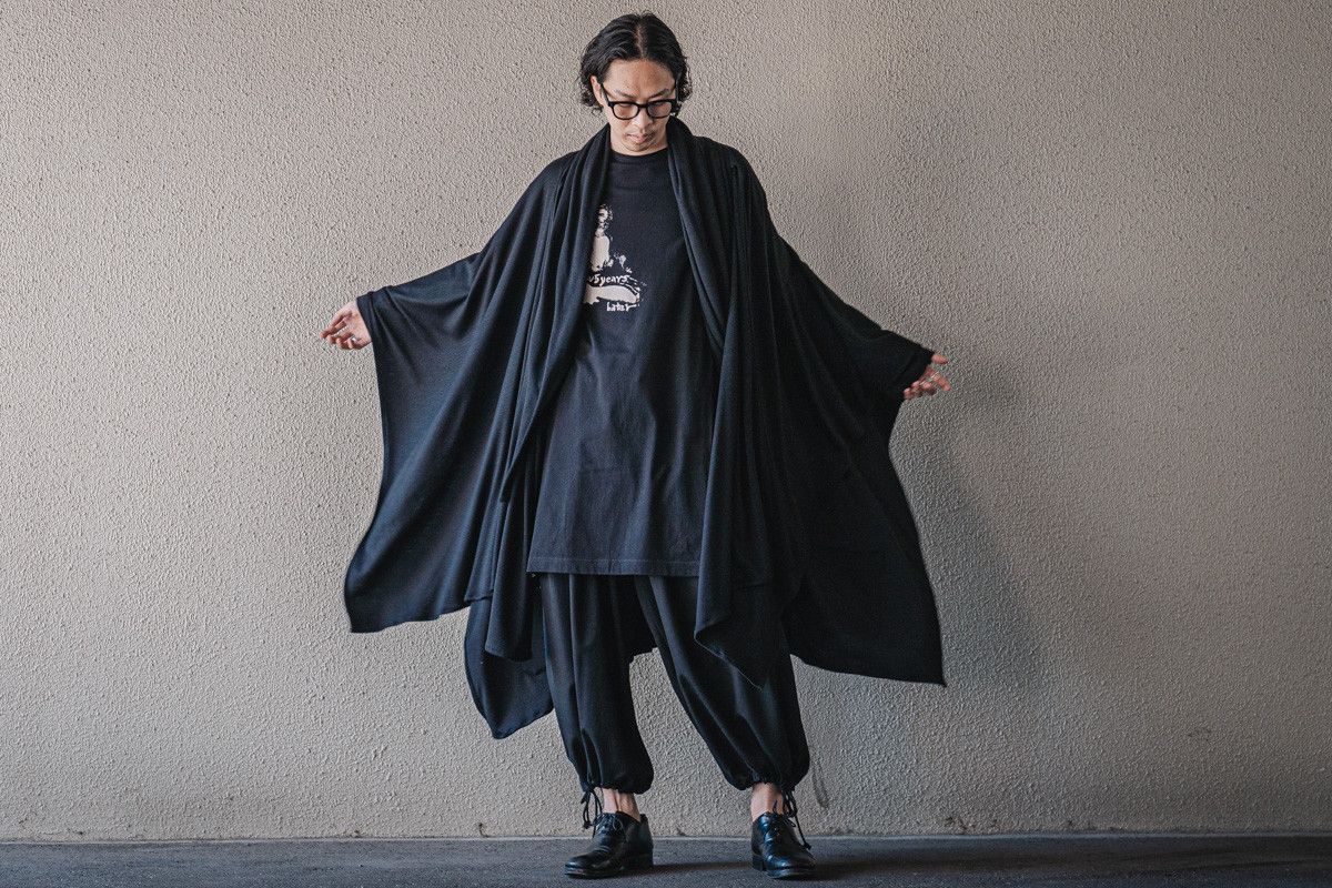 Yohji Yamamoto Yohji Yamamoto Pour Homme - WOOL SMOOTH SLEEVE CLAOK Size US S / EU 44-46 / 1 - 14 Thumbnail