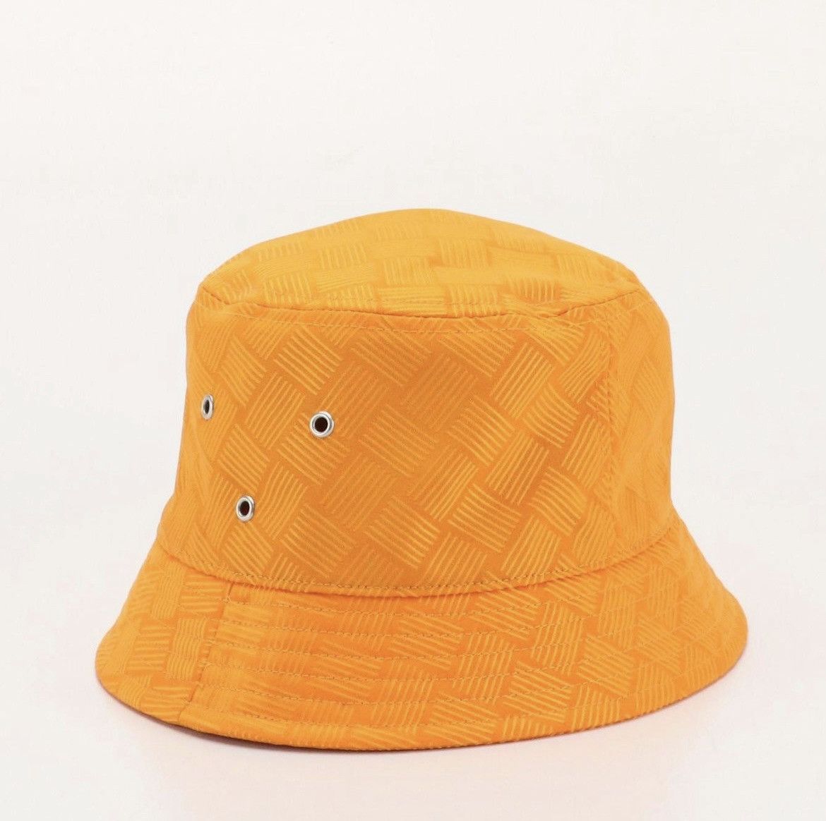 Bottega Veneta BOTTEGA VENETA Orange Intreccio Jacquard Bucket Hat Size ONE SIZE - 1 Thumbnail