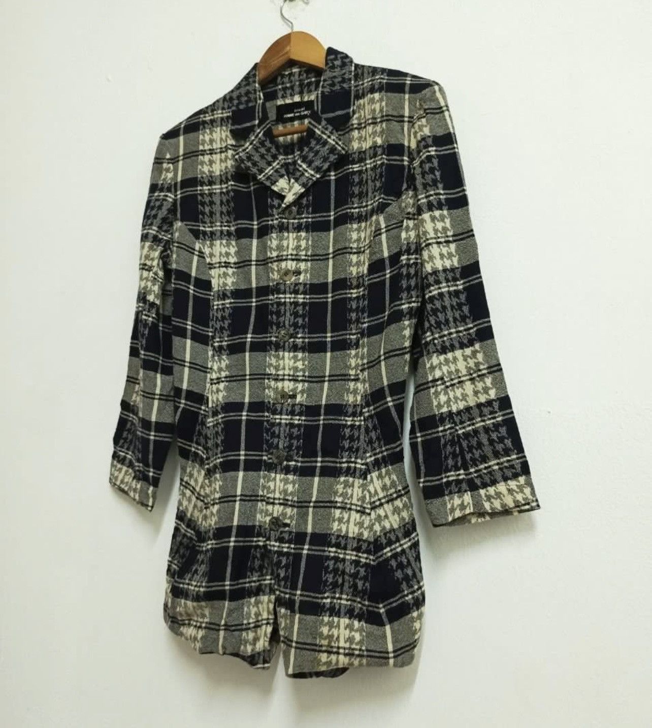 Tricot Comme des Garcons A/W 1992 COMME DES GARCONS TRICOT PLAID SHIRT BLOUSE JACKET Size S / US 4 / IT 40 - 5 Thumbnail