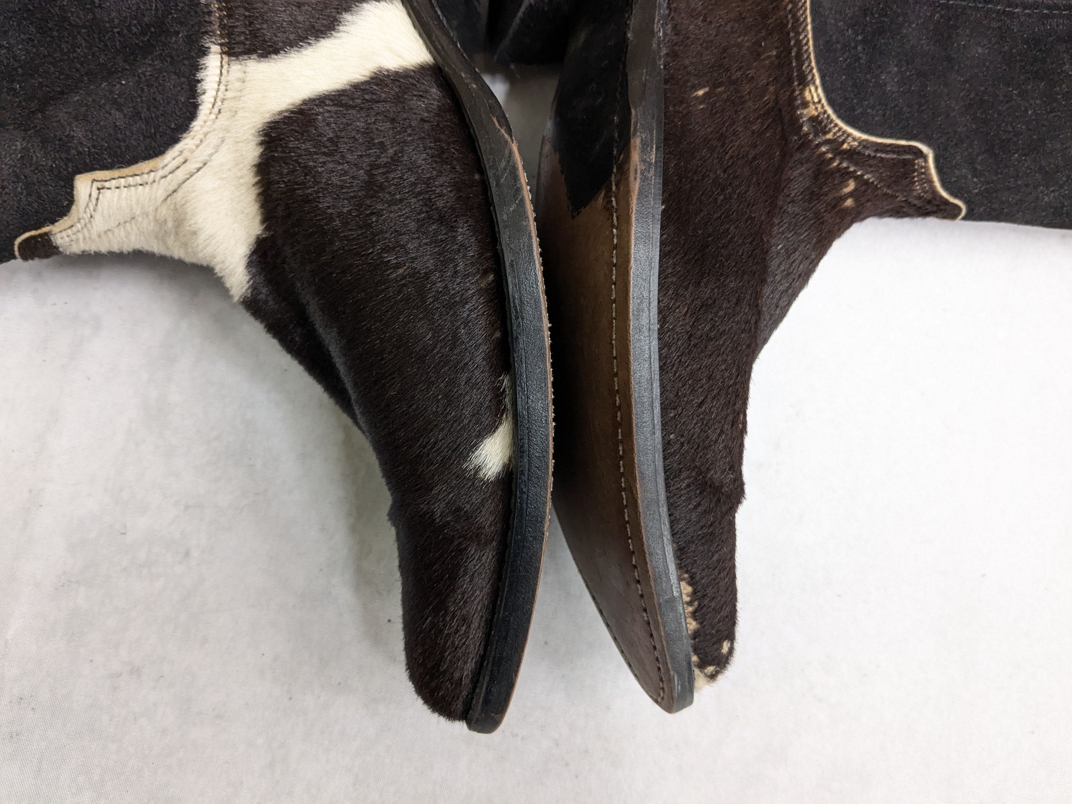 Vintage Vintage Cowboy Boots Calf Hair 9.5 D Black White Brown Size US 9.5 / EU 42-43 - 7 Thumbnail