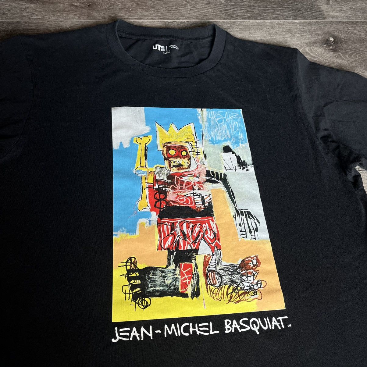 UNIQLO Jean-Michel Basquiat UT Graphic Yellow T-shirt Size