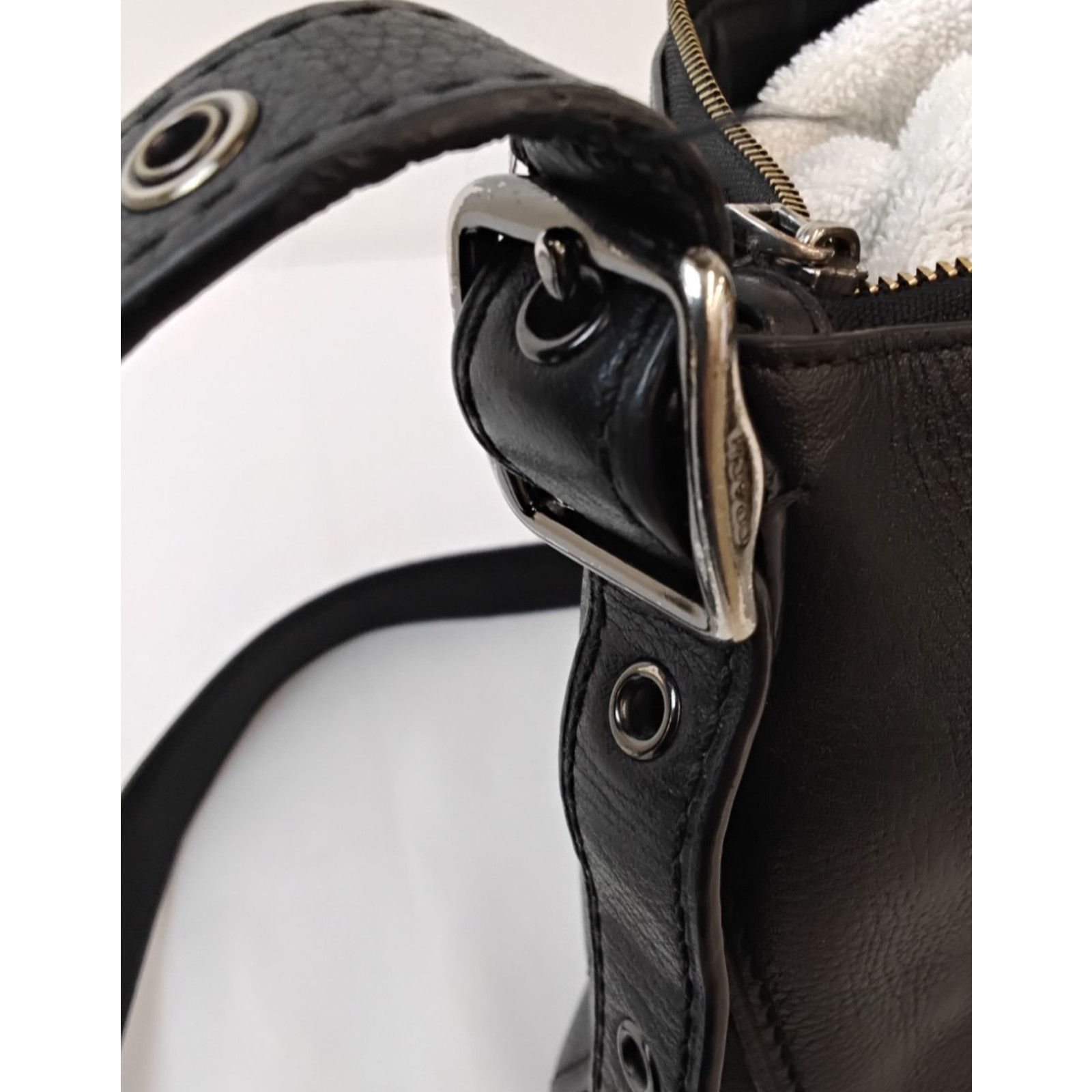 Coach Coach Dufflette Crossbody Bag Black Leather Purse 21377 Size ONE SIZE - 8 Thumbnail
