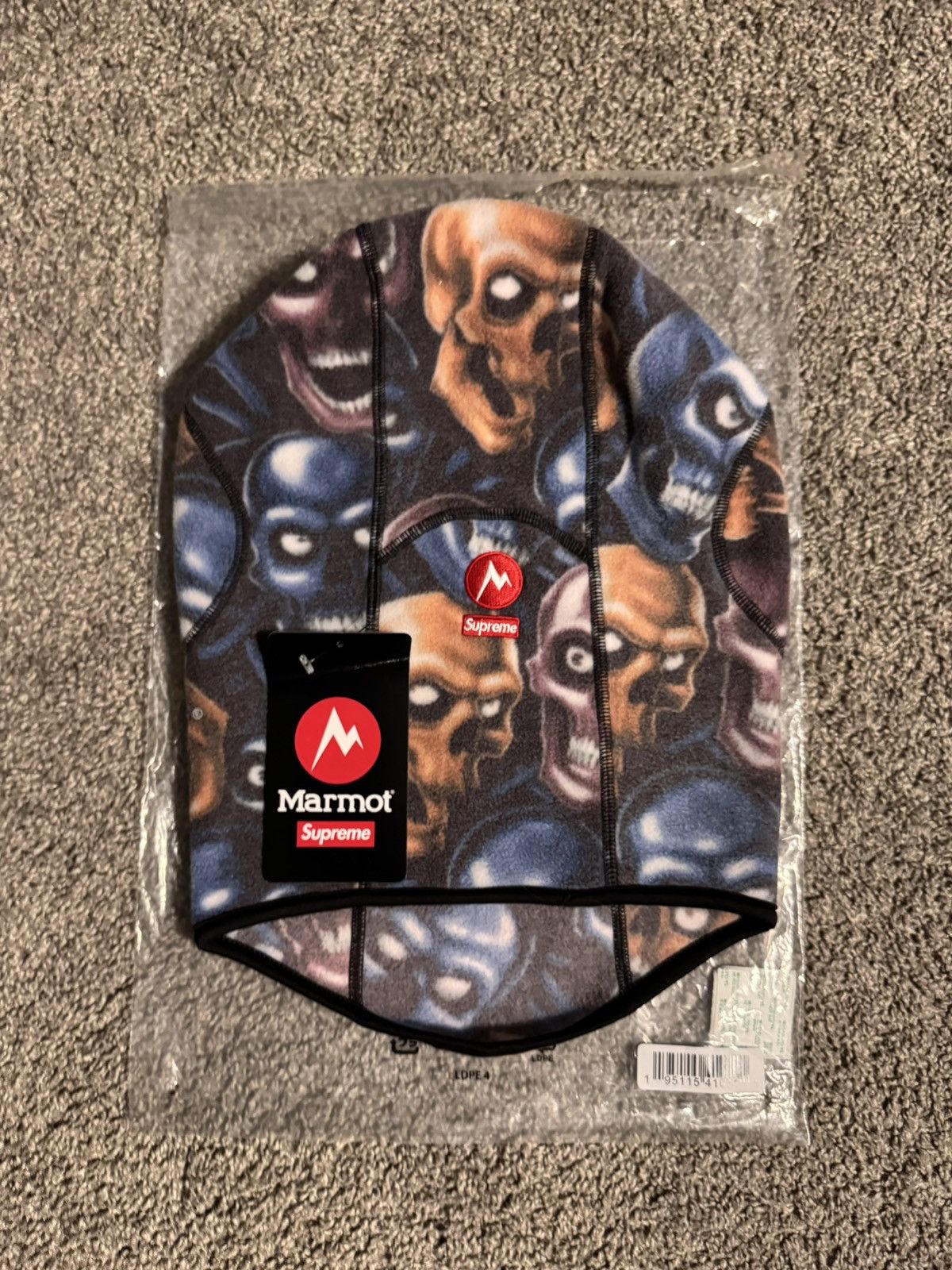 Supreme Supreme X Marmot Skull Pile Balaclava Size ONE SIZE - 3 Thumbnail