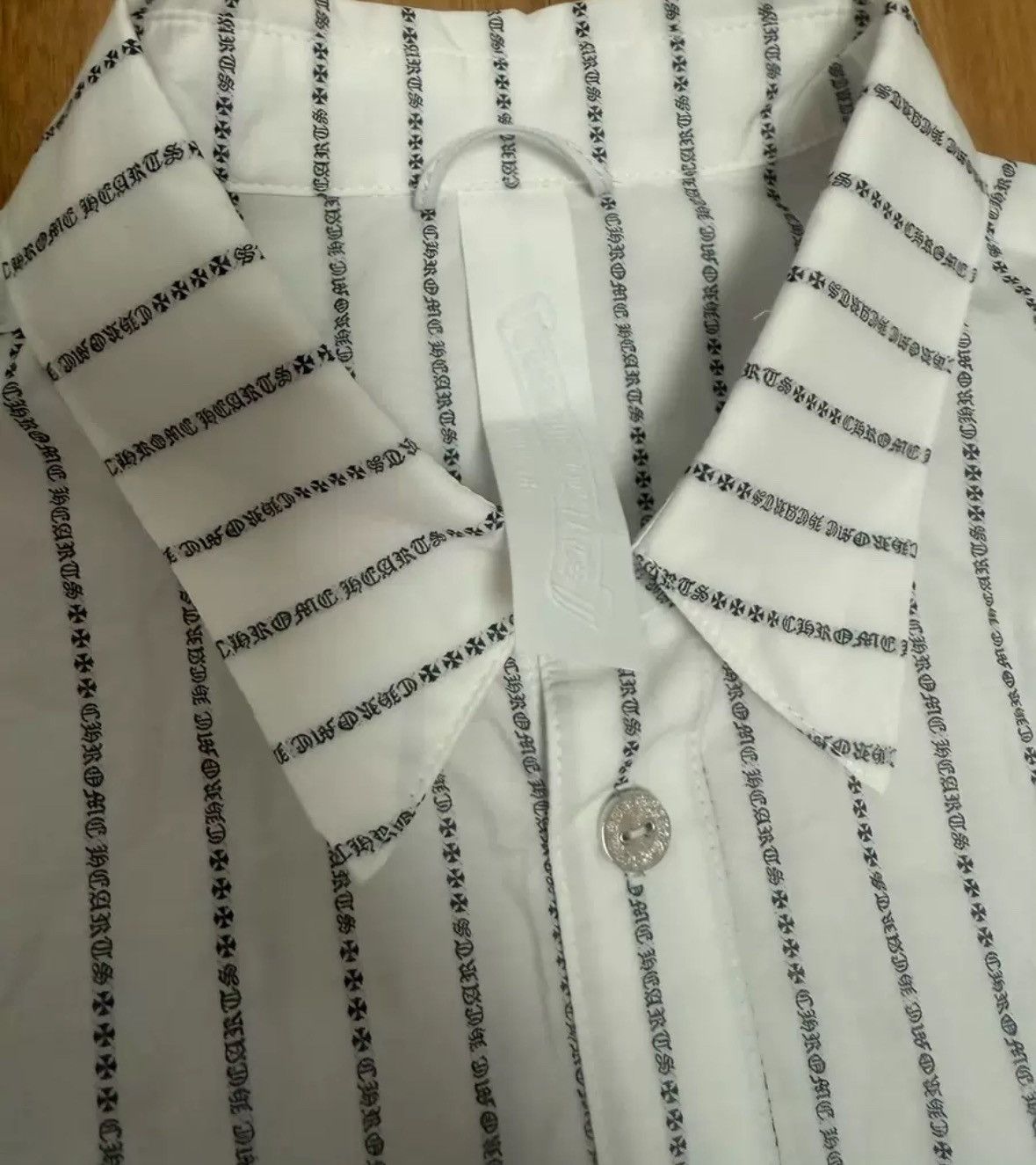 Chrome Hearts Loose ends pin stripe button up shirt Size US XL / EU 56 / 4 - 5 Thumbnail