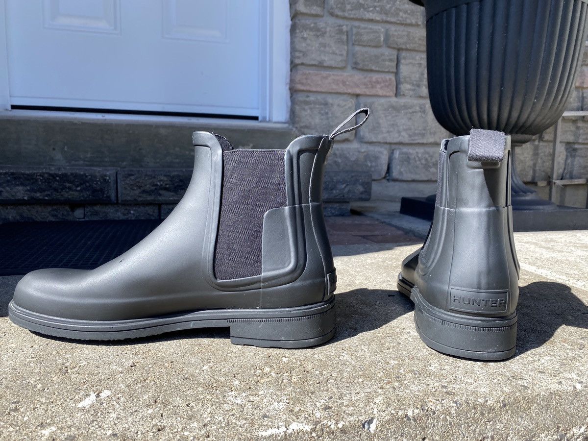 HUNTER REFINE CHELSEA BOOTS ブラック Amazon.com | Hunter Refined Chelsea Vertical Quilt Boot