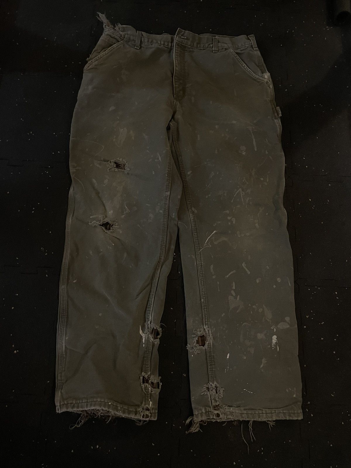 Carhartt × Vintage Thrashed Carhartts vintage pant Size US 38 / EU 54 - 1 Thumbnail