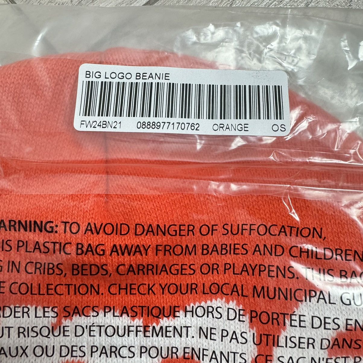 Supreme Supreme Big Logo Beanie Orange FW24 Size ONE SIZE - 5 Thumbnail