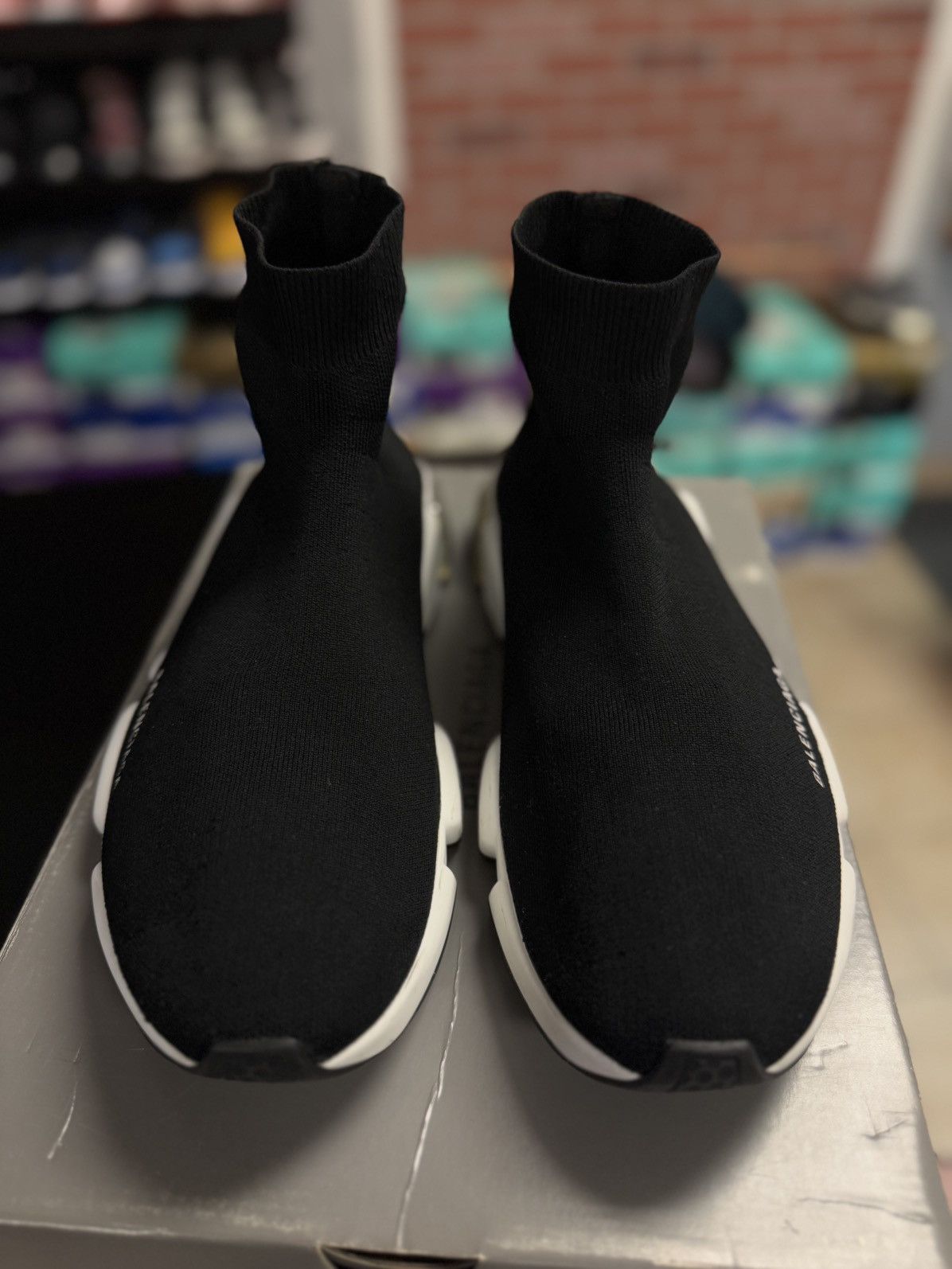 Balenciaga Balenciaga High Top Mesh Speed Sock Runner 45EU/12US Size US 12 / EU 45 - 8 Thumbnail