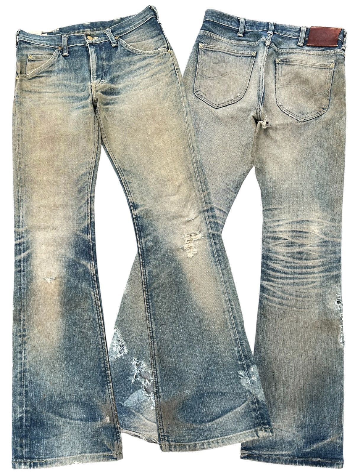 Kapital Rusty Flare Vintage Lee Distressed Denim Jeans Size US 31 - 2 Thumbnail
