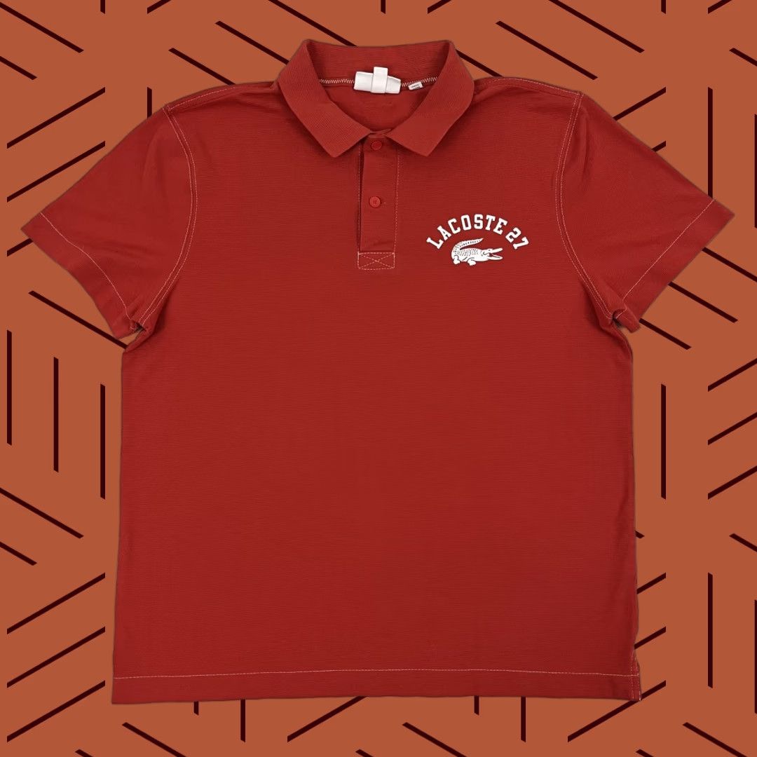 Lacoste Lacoste Polo Shirt Mens Size M Red 27 Logo Cotton Preppy Tennis Active Polo Shirt Mens Regular Size M Red Lacoste Logo Sports Classic Shirt Size US M / EU 48-50 / 2 - 1 Thumbnail