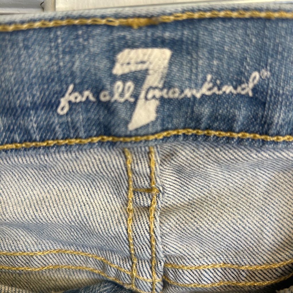 7 For All Mankind 7 for all mankind size 26 jeans light washed Size 26" / US 2 / IT 38 - 6 Thumbnail